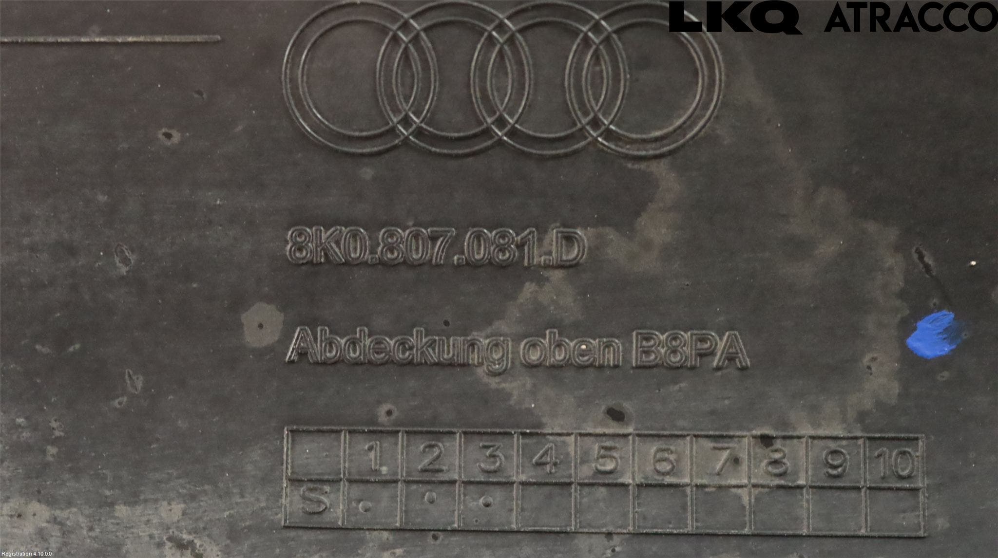 Audi A4 12-15 Täckplast Front