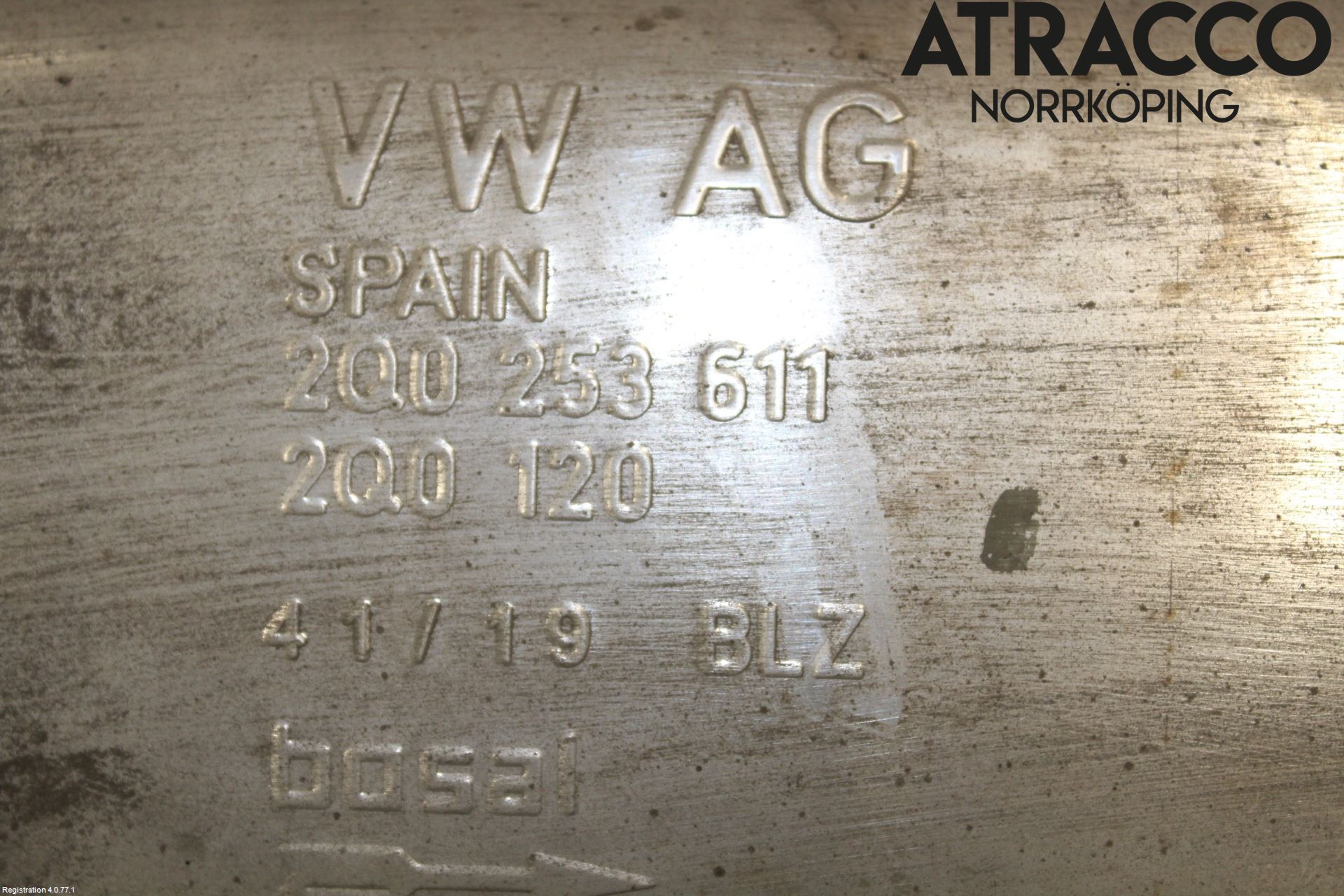 Volkswagen VW T-CROSS 19- Avgas Bakre Dämpare