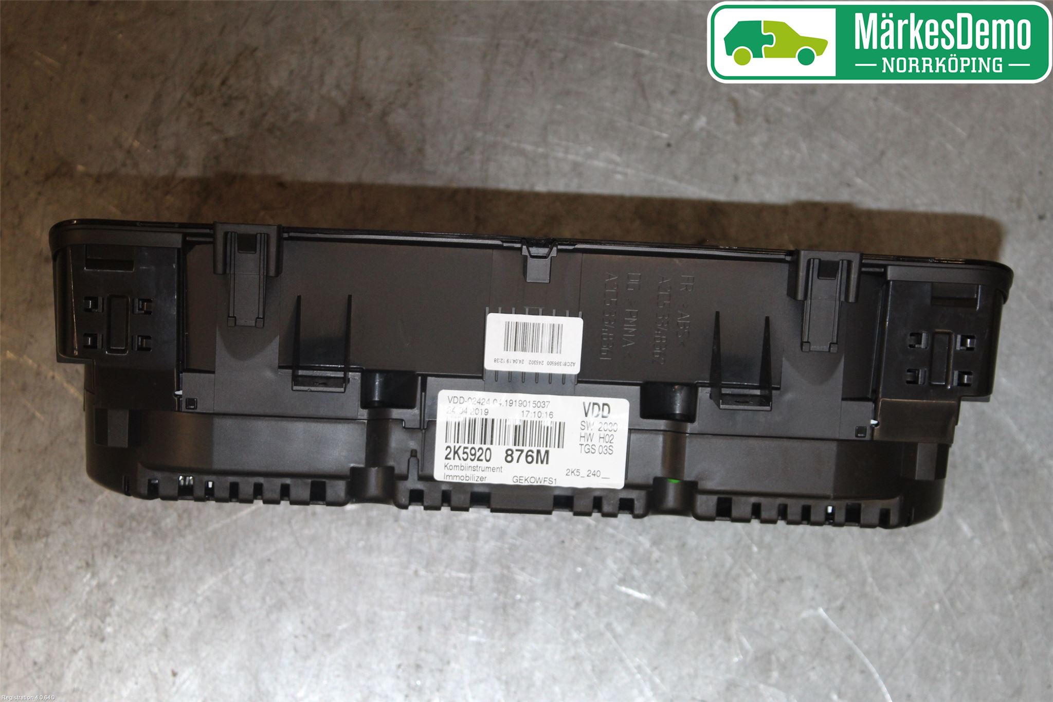 Volkswagen VW CADDY 16-20 Instrument Komb