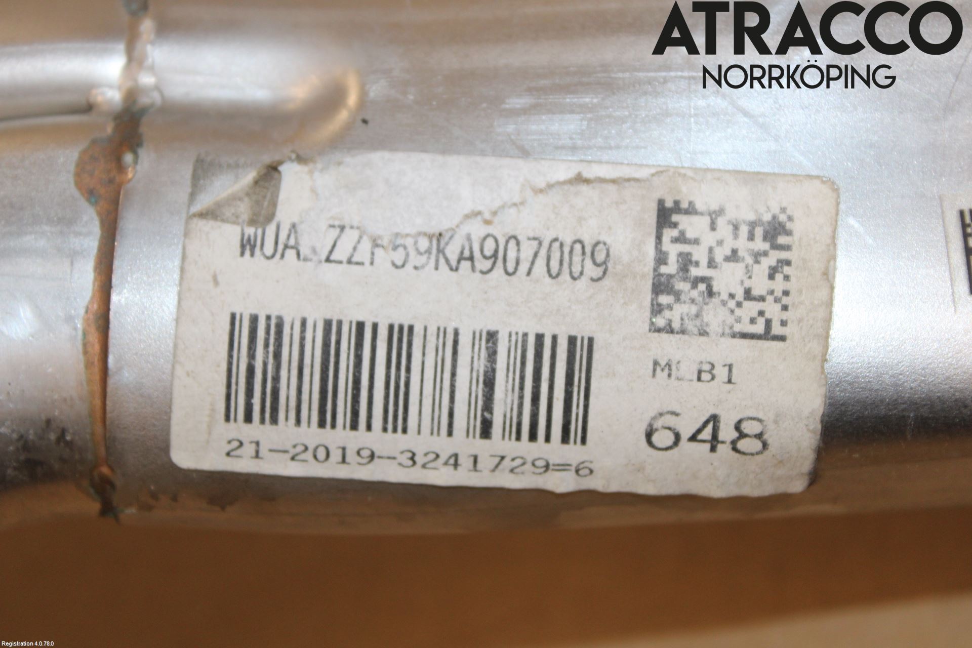 Audi A5 17- Laddluft-Intercoolerrör