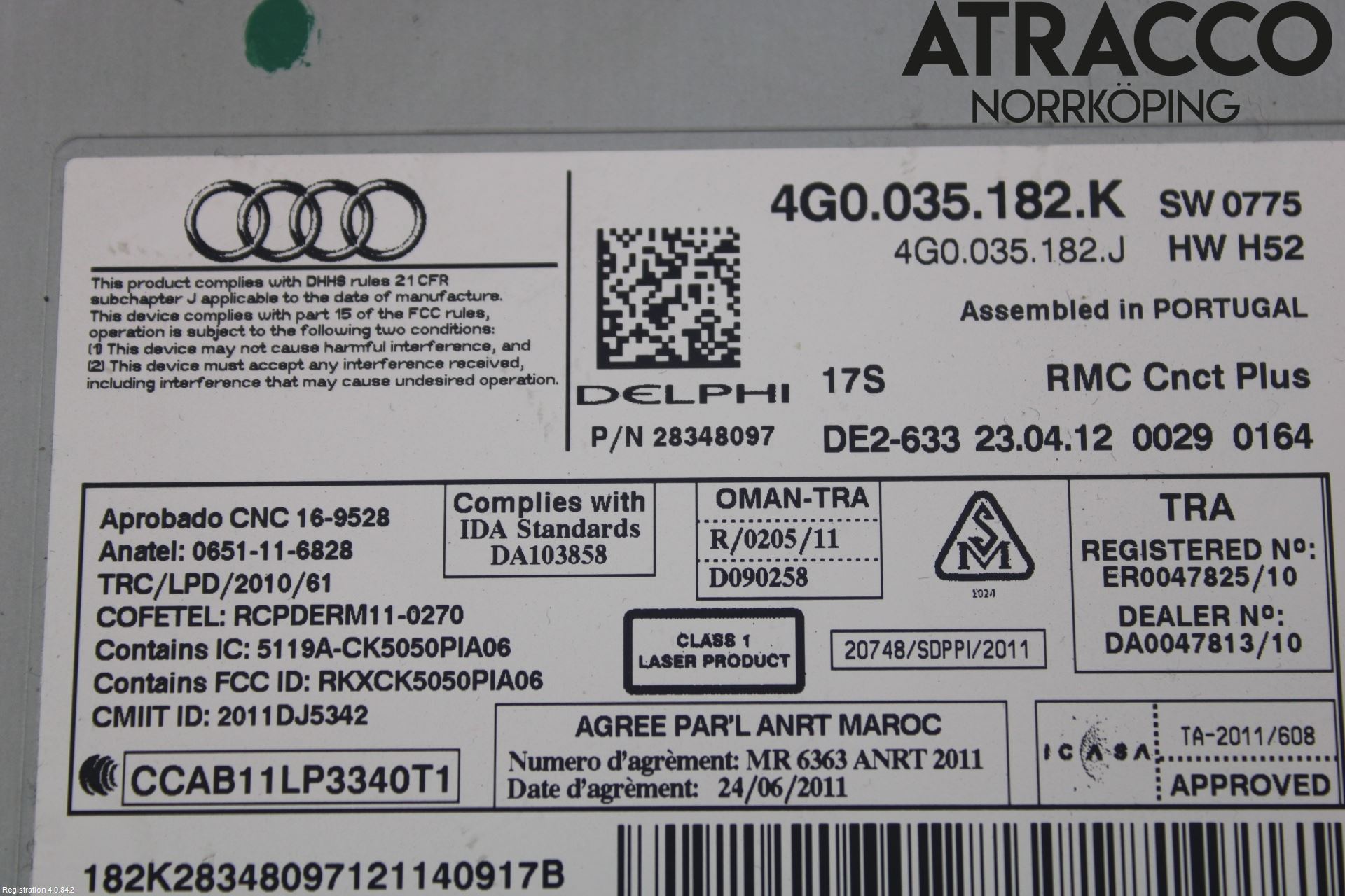 Audi A6/S6 4G 11-18 Cd Radio - Multimediapanel