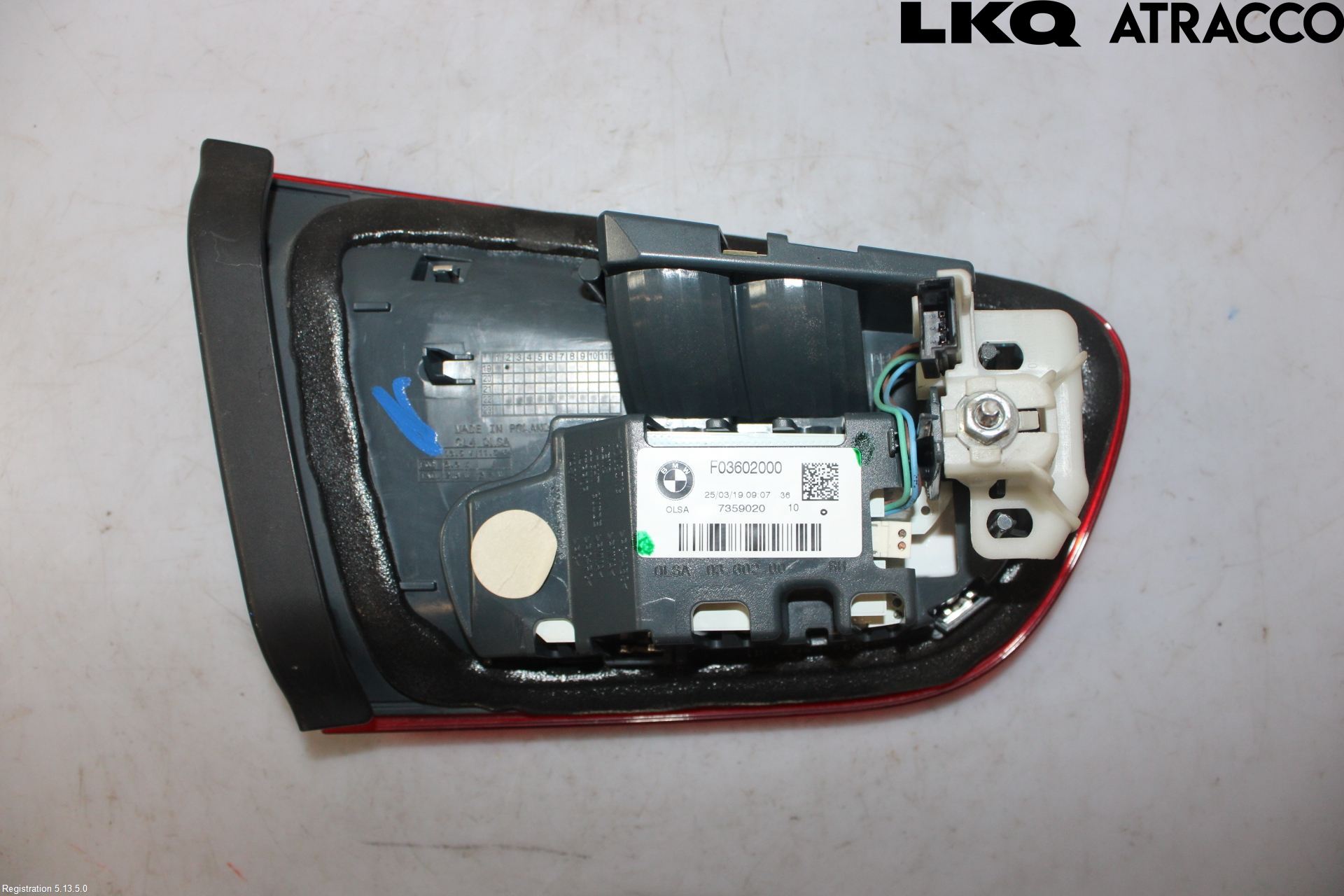 BMW 1 F20/F21 11-19 Bakljus Lucka Hö