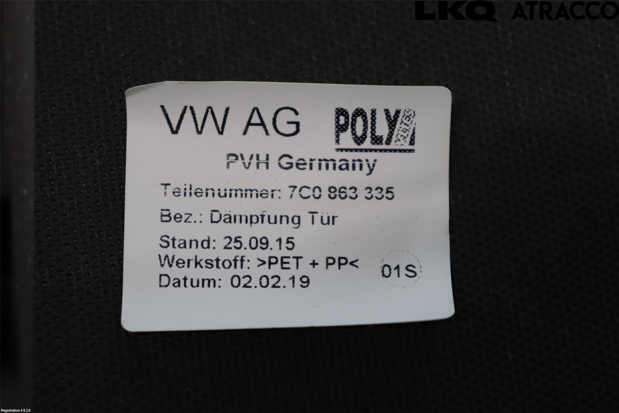 Volkswagen VW CRAFTER II / E-CRAFTER 17- Dörrklädsel Inlägg-List Vä