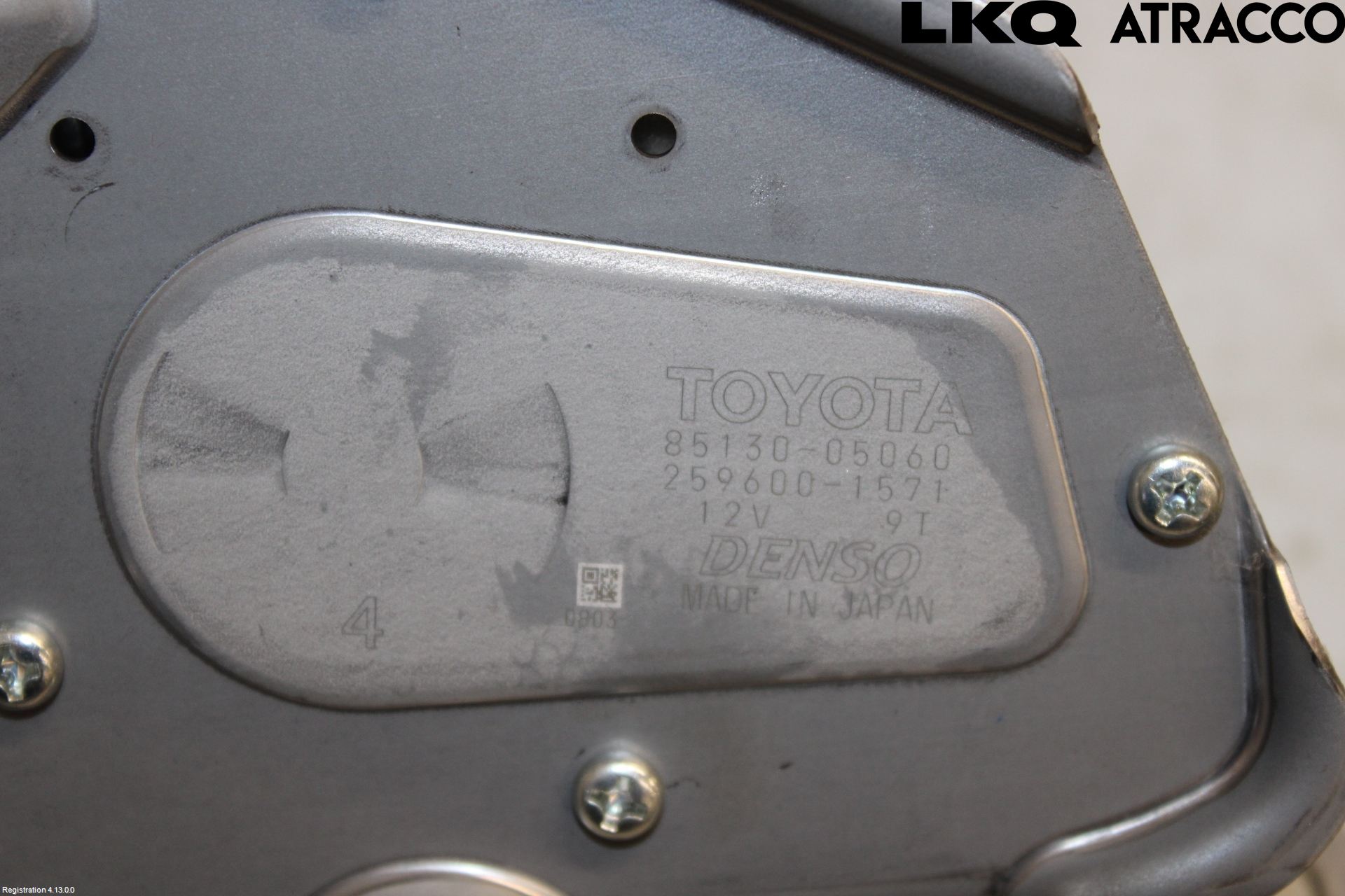 Toyota AVENSIS 16-18 Torkarmotor Baklucka