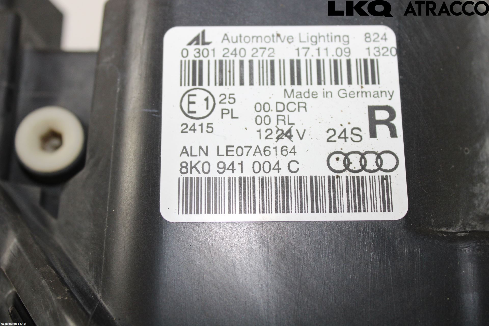 Audi A4/S4 08-11 Strålkastare Höger