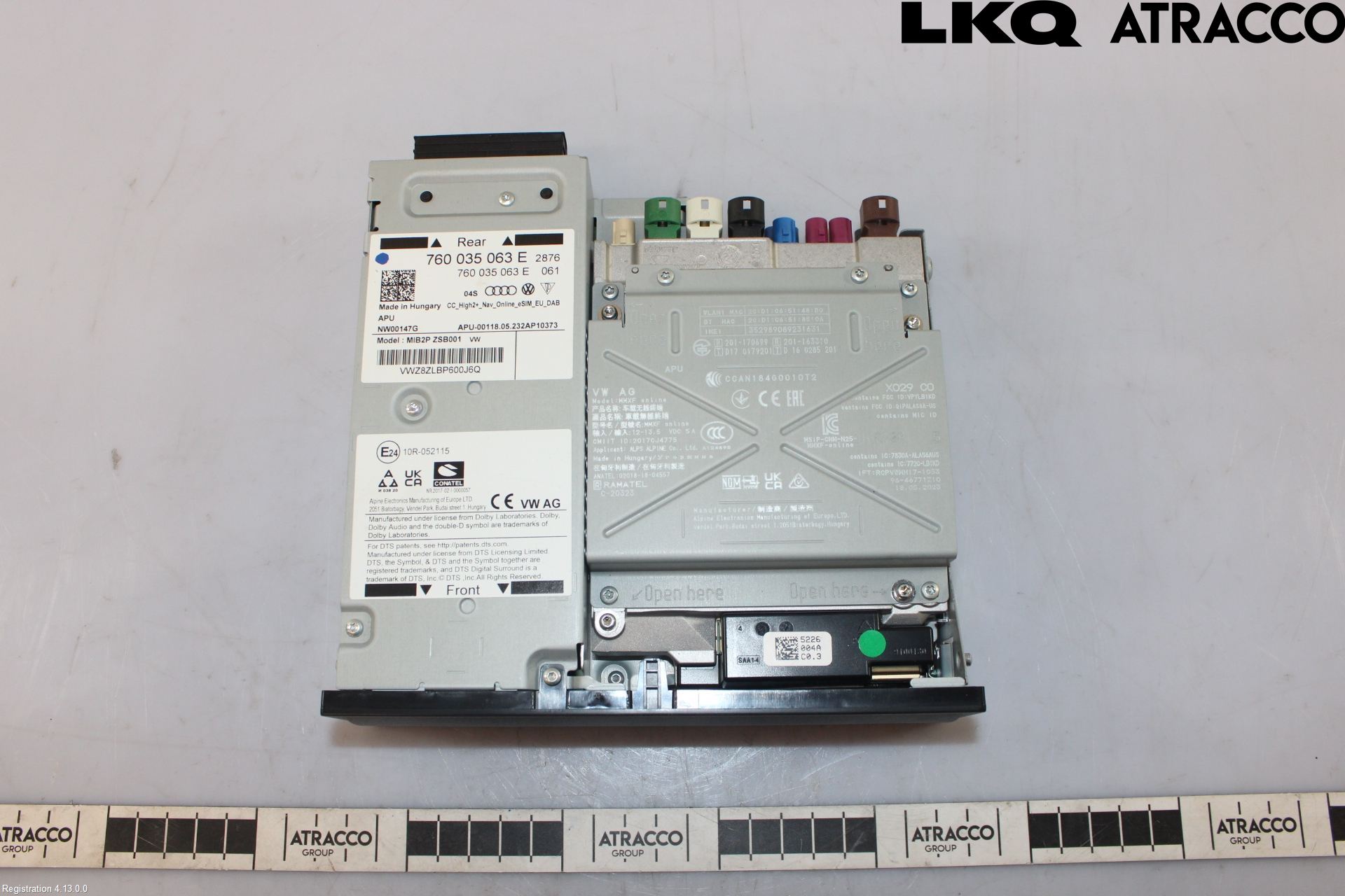 Volkswagen VW TOUAREG CR 18- Cd Radio - Multimediapanel