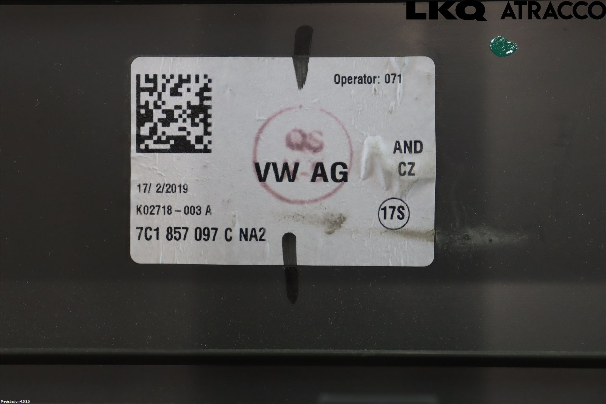 Volkswagen VW CRAFTER II / E-CRAFTER 17- Handskfack