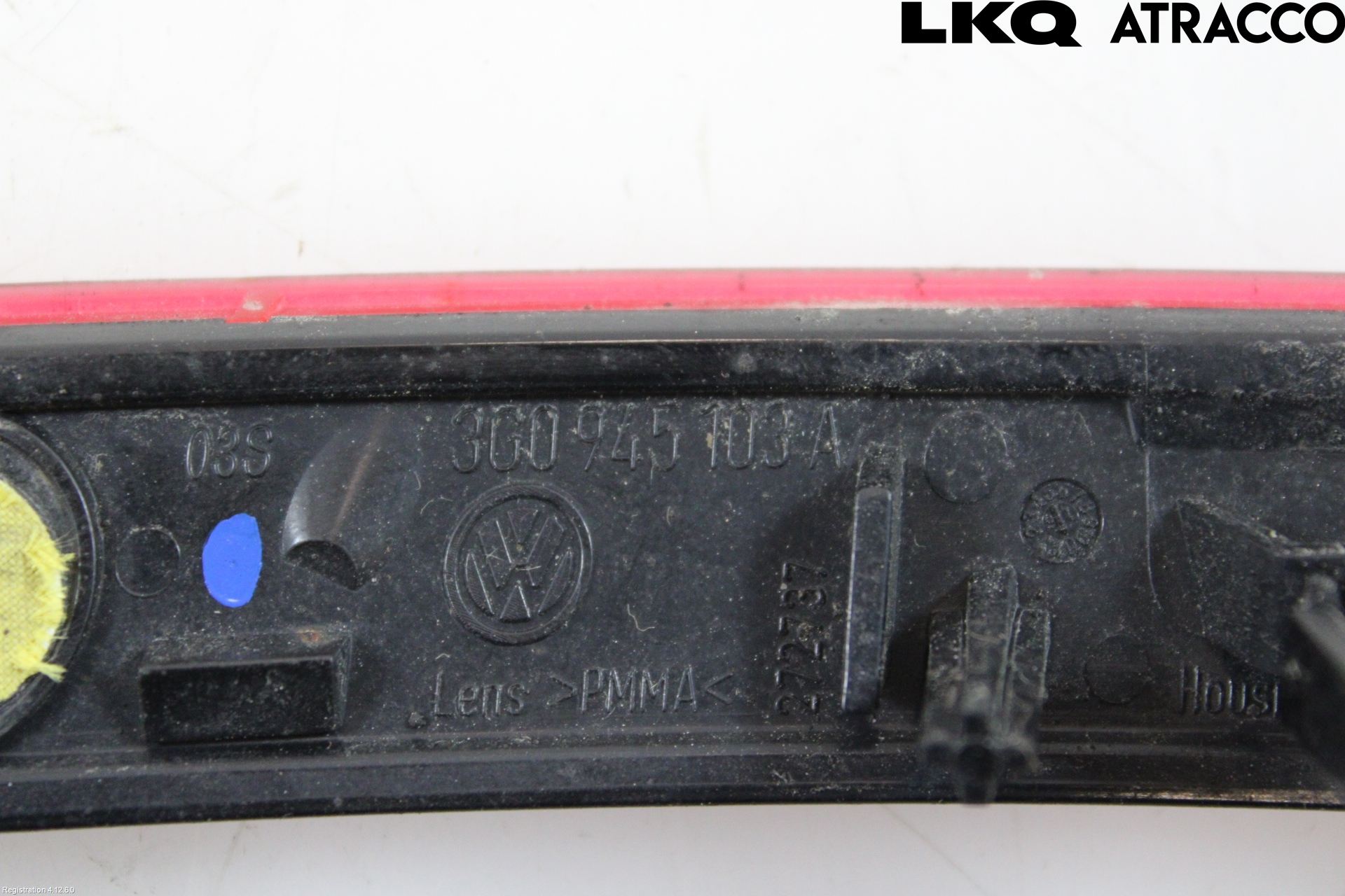 Volkswagen VW PASSAT 15-19 Dimljus/Reflex Bak