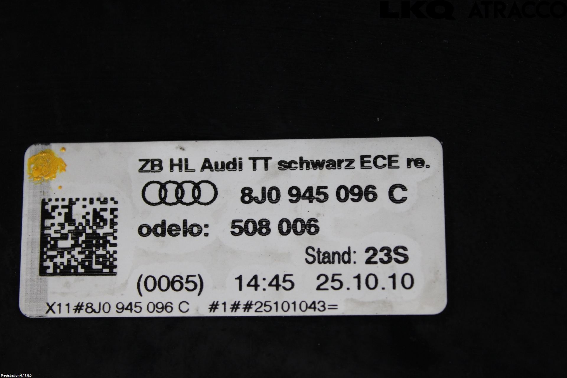 Audi TT/TTS 07-14 Bakljus Höger