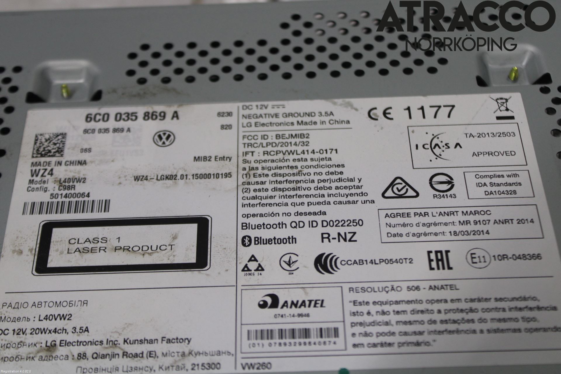 Volkswagen VW POLO 10-17 Cd Radio - Multimediapanel