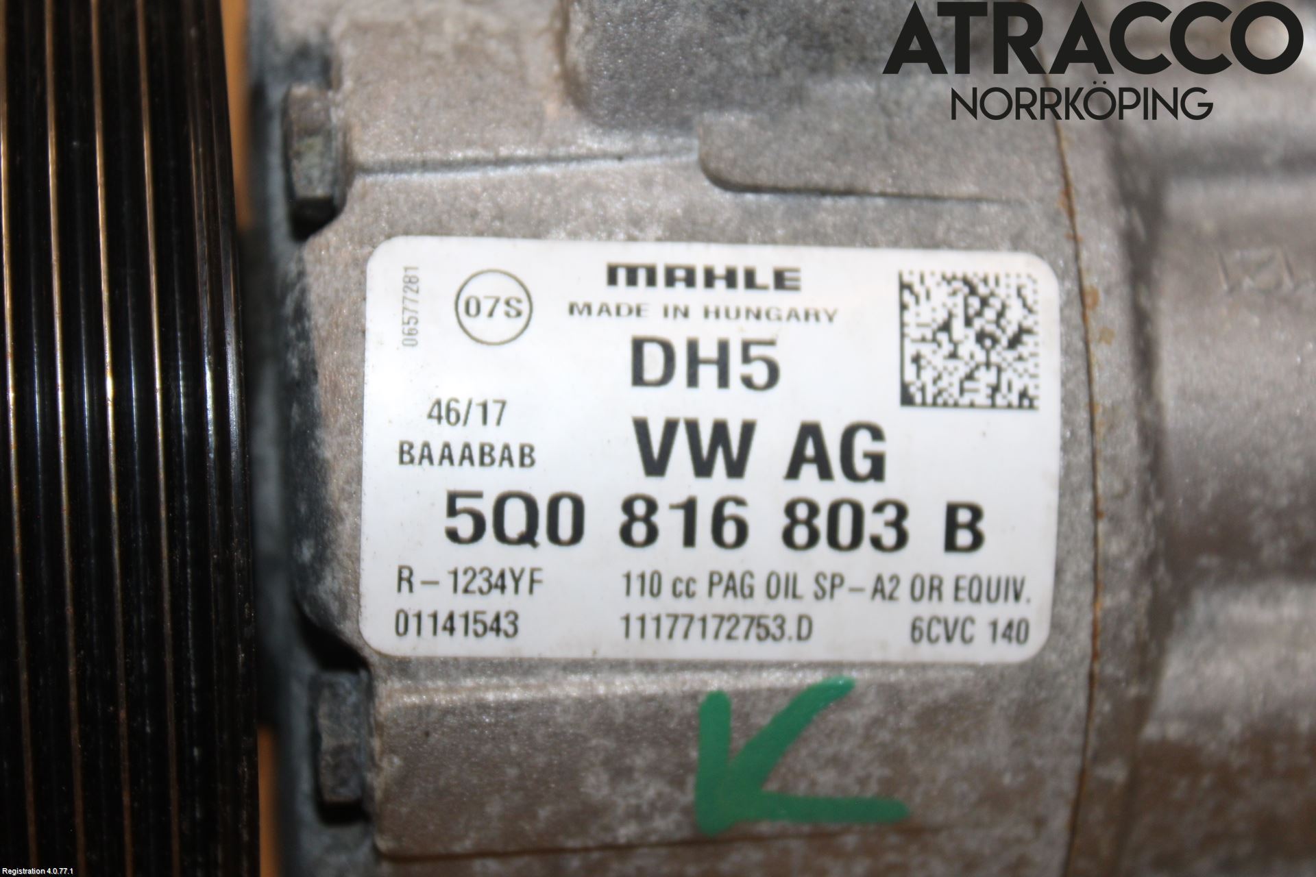 Volkswagen VW GOLF / E-GOLF VII 13-20 Ac Kompressor