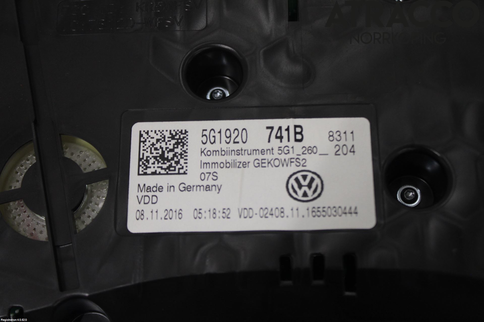 Volkswagen VW GOLF / E-GOLF VII 13-20 Instrument Komb