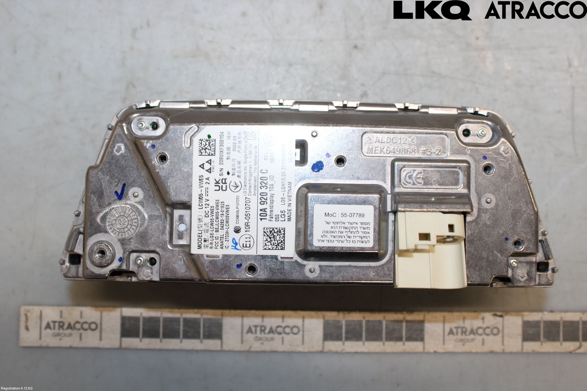 Volkswagen VW ID.3 21- Instrument Komb