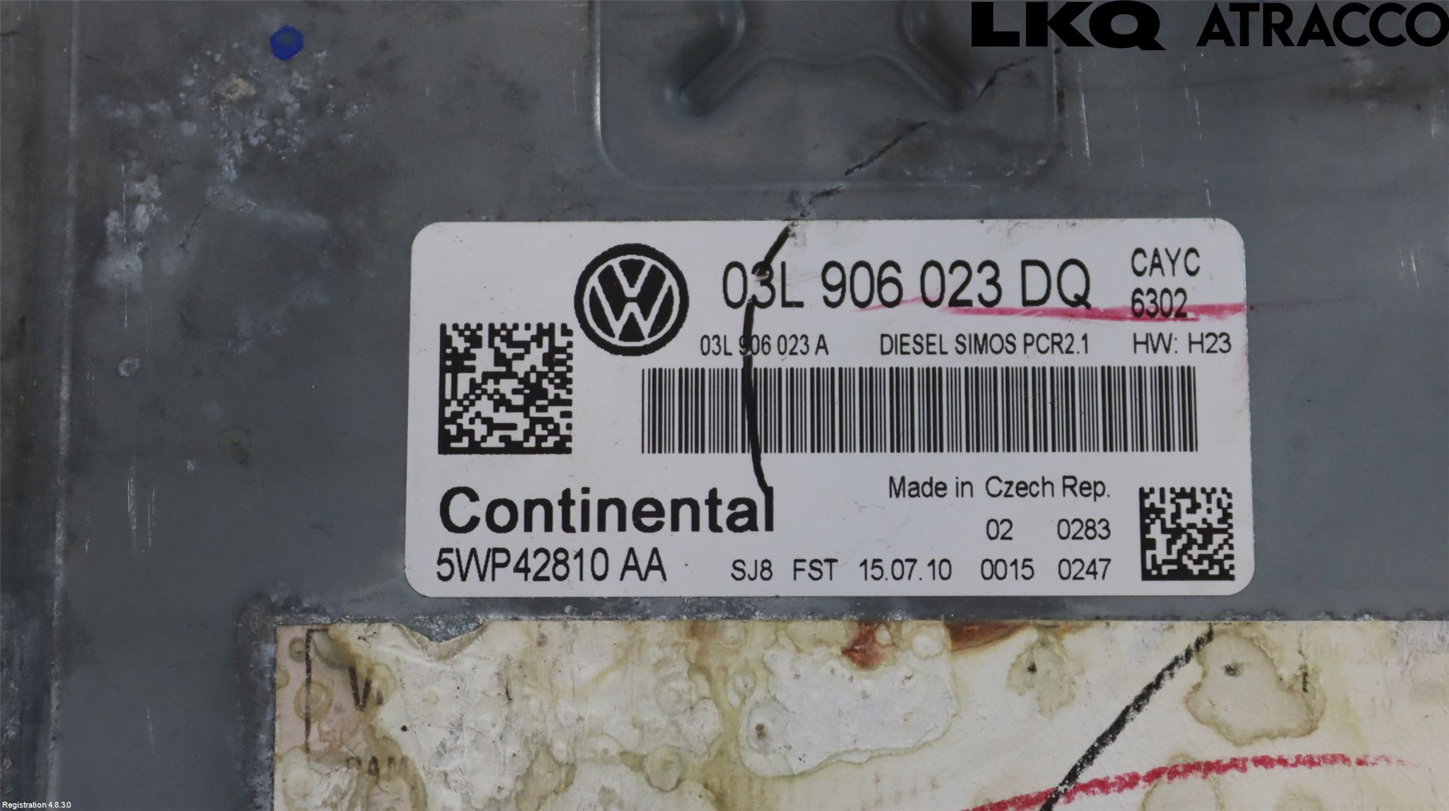 Volkswagen VW GOLF VI 09-13 Styrenhet Inspump Diesel
