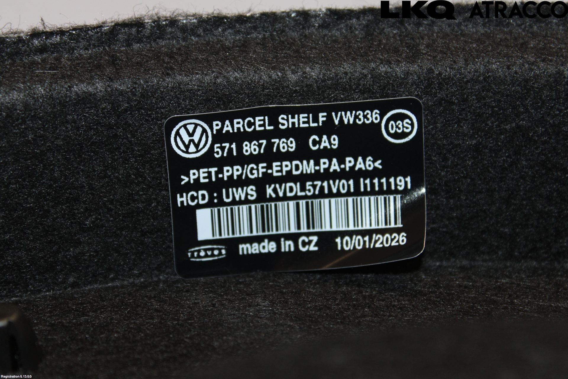 Volkswagen VW TIGUAN 24- Hatthylla