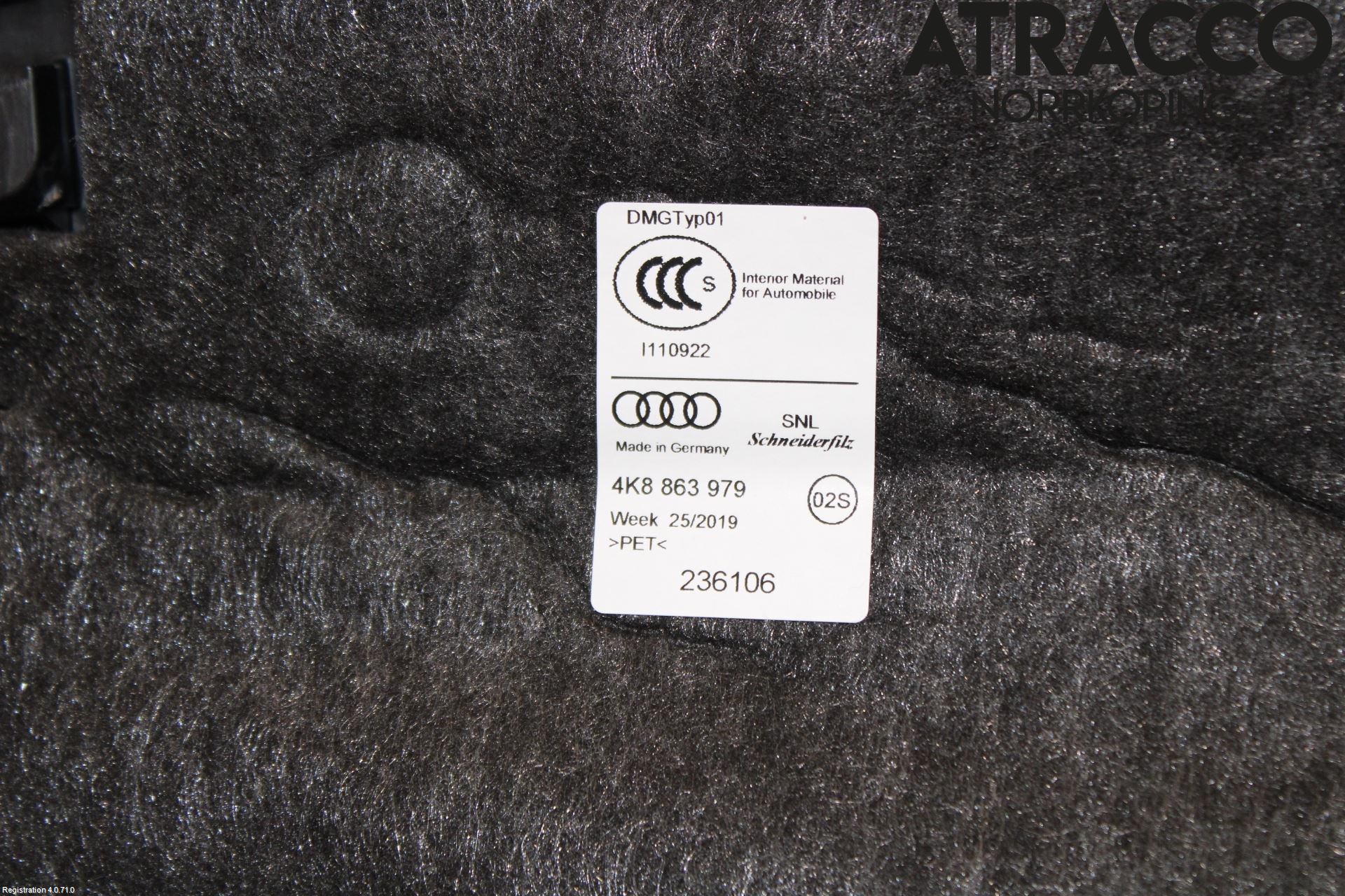 Audi A7 Sportback 4K 18- Dörrklädsel Hö