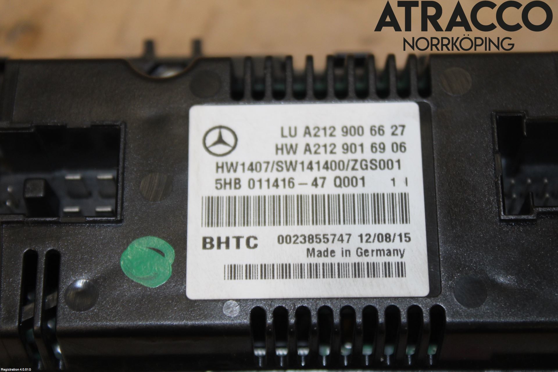Mercedes-Benz MB E-KLASS (W212) 09-16 Värmereglage