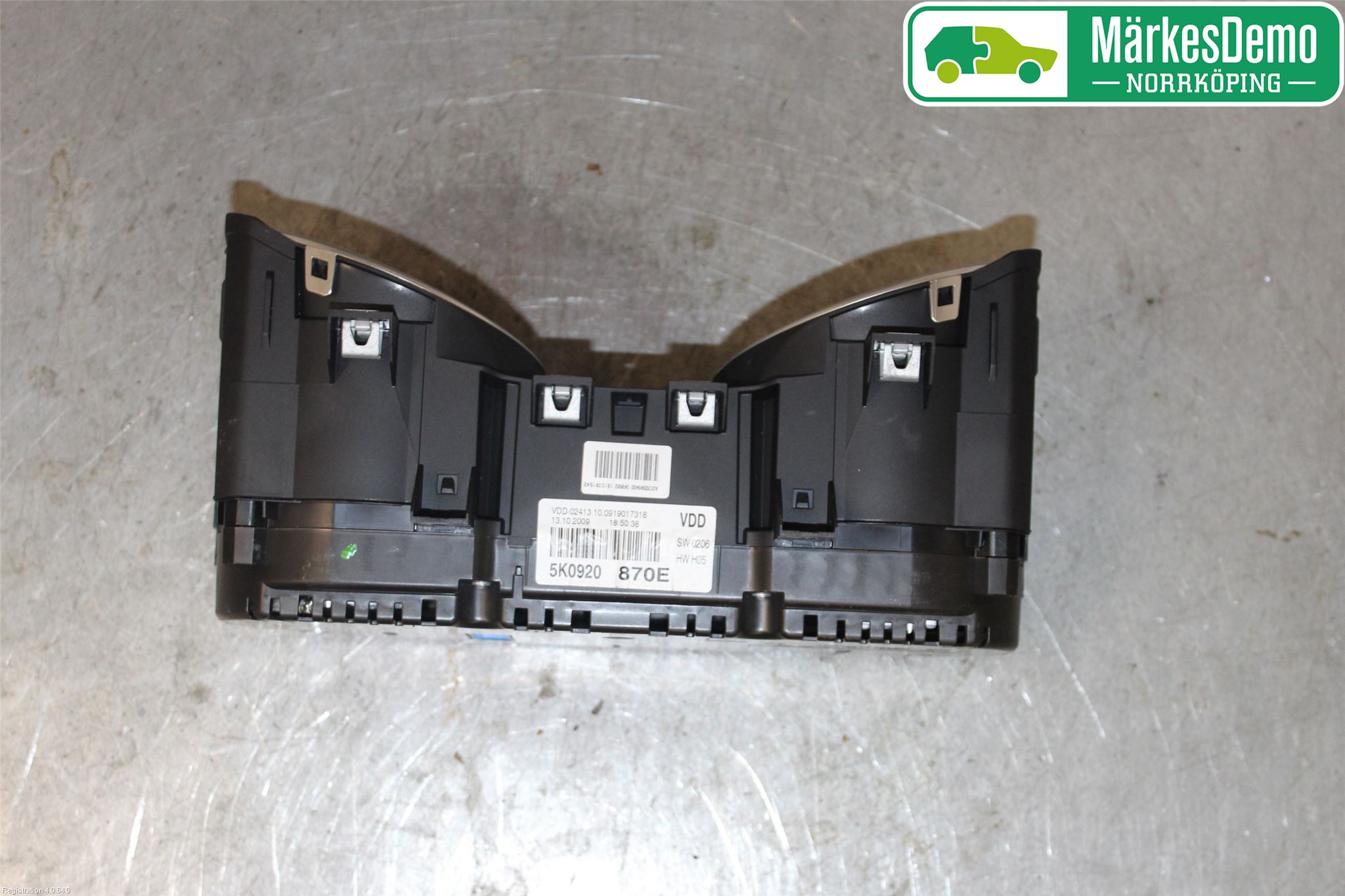 Volkswagen VW GOLF VI 09-13 Instrument Komb