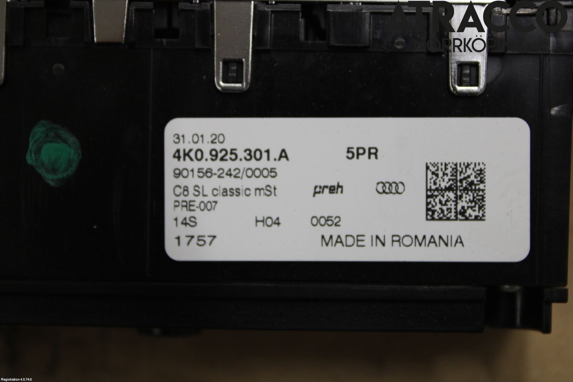 Audi A6 F2/C8 19- Strömställare Multifunktion