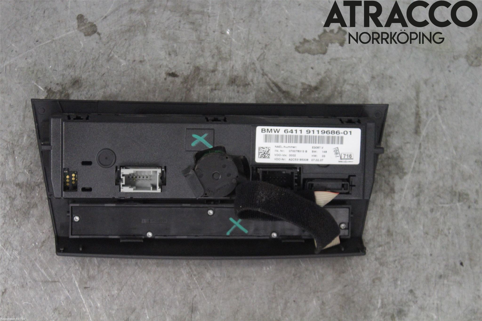 BMW 3 E90/91 SED/TOU 05-12 Värmereglage