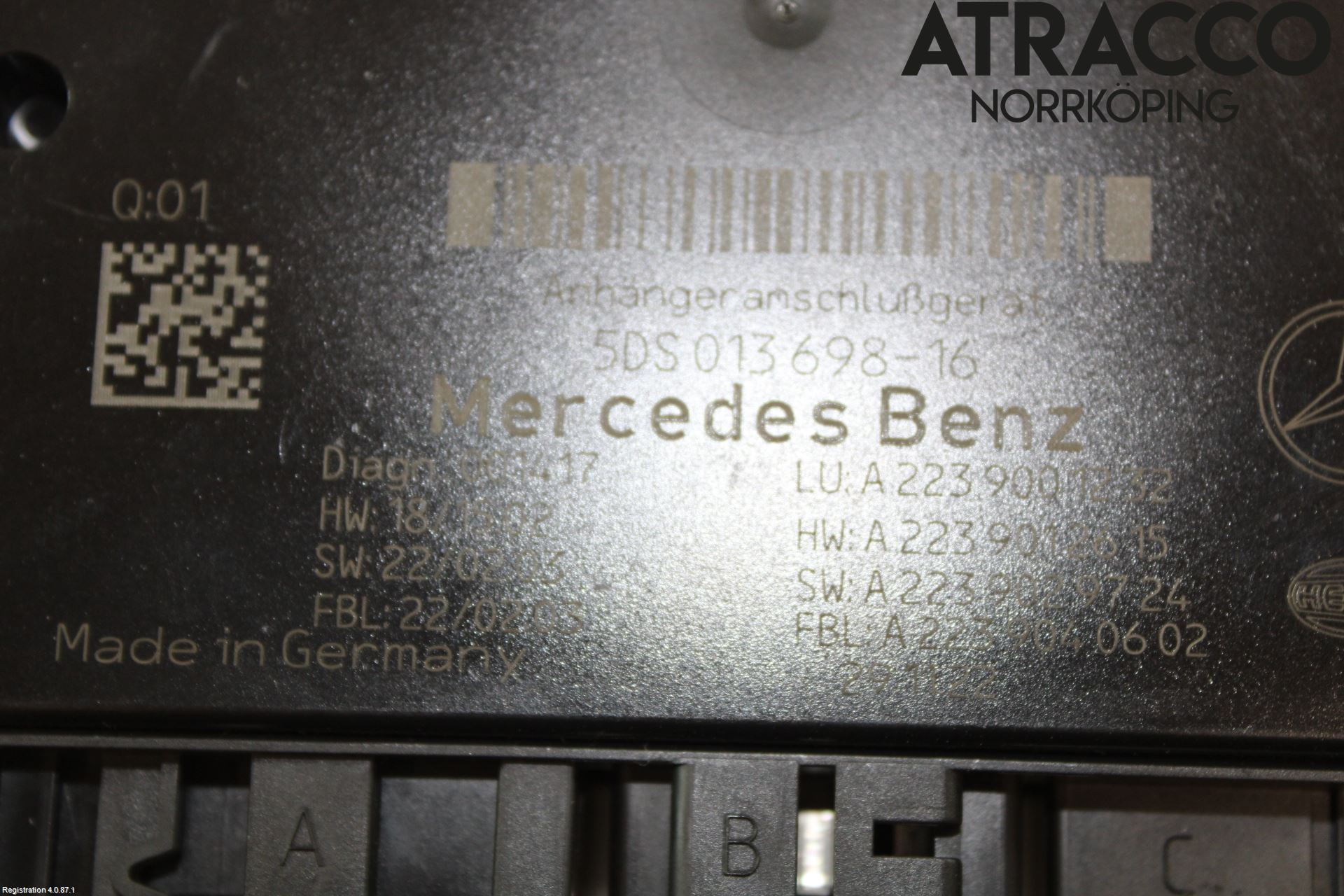 Mercedes-Benz MB GLC-KLASS (X254) 22- Styrenhet Dragkrok