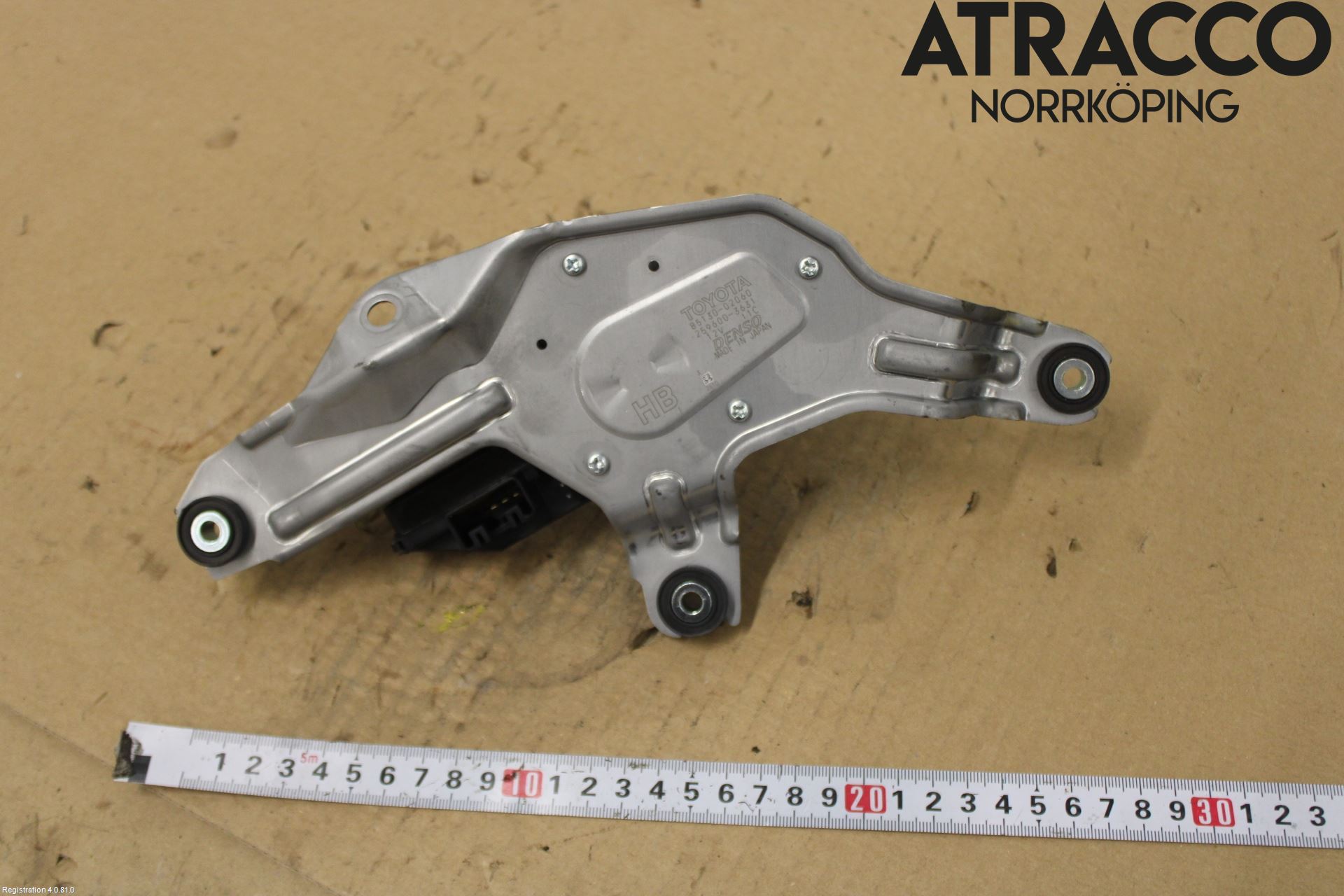 Toyota COROLLA 19- Torkarmotor Baklucka