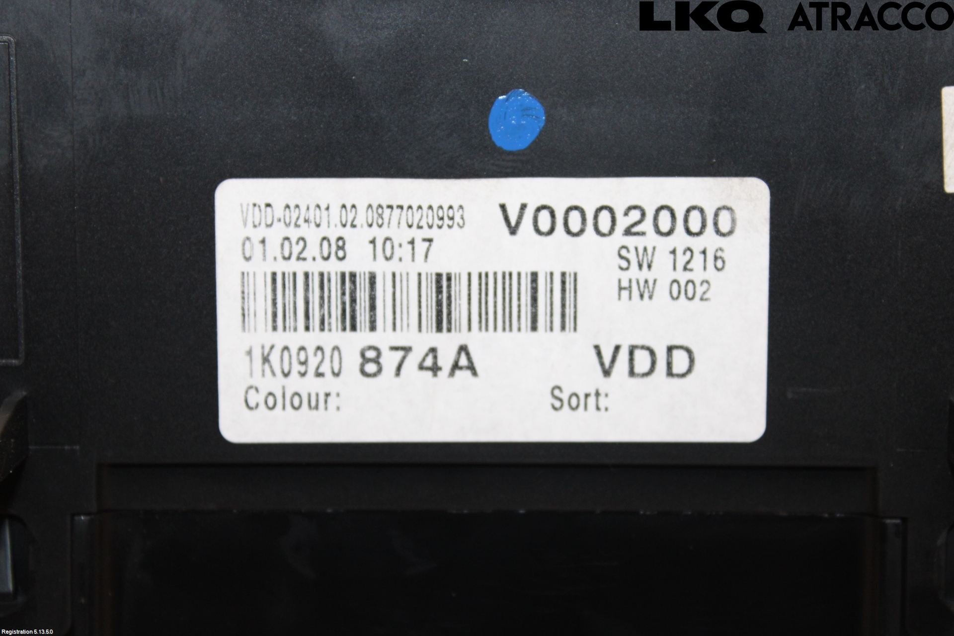 Volkswagen VW GOLF V 04-09 Instrument Komb