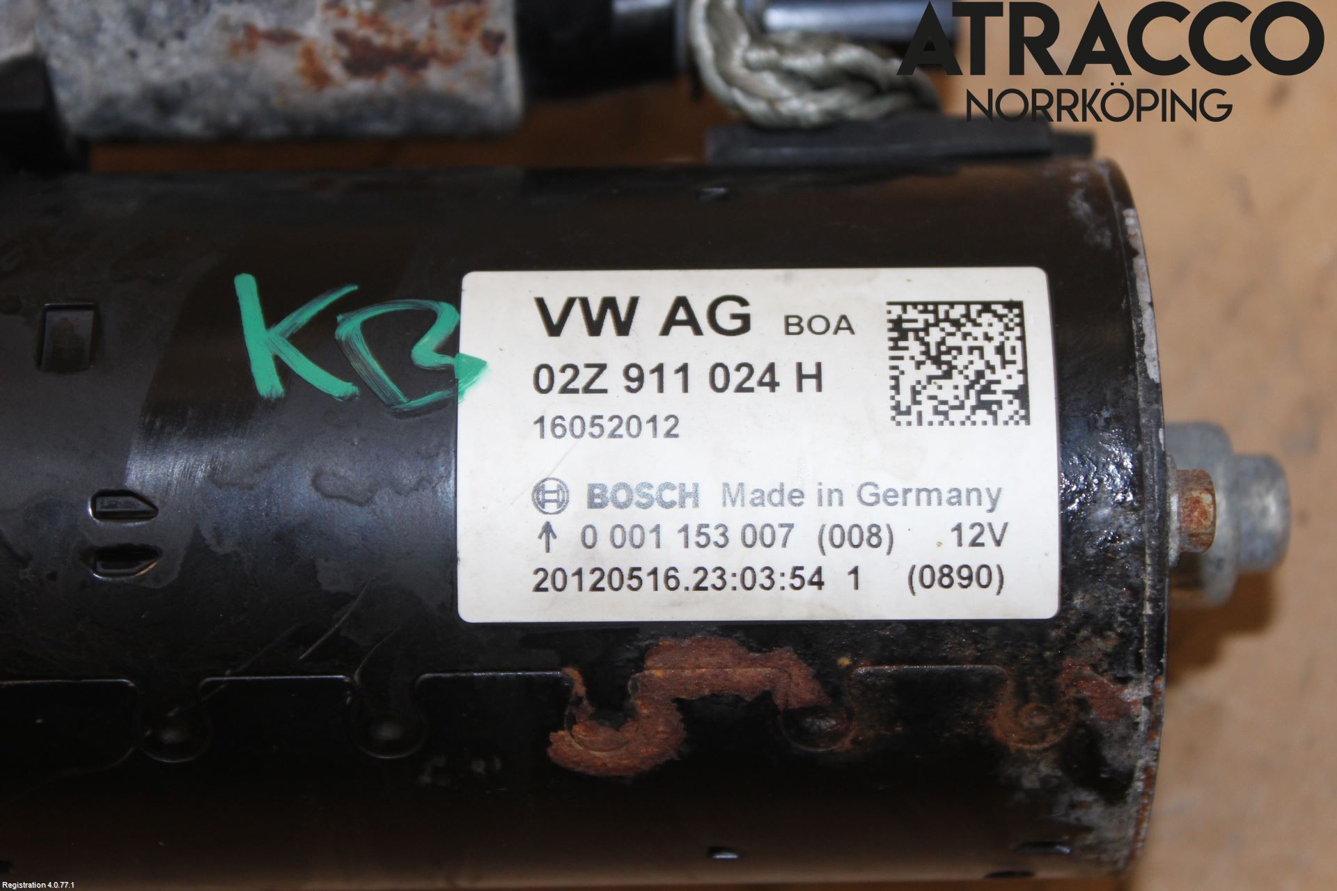 Volkswagen VW GOLF VI 09-13 Startmotor Diesel