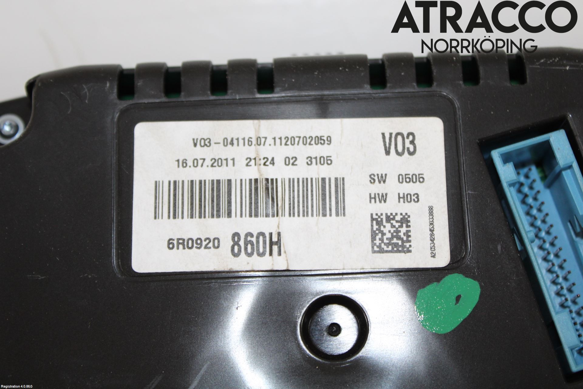 Volkswagen VW POLO 10-17 Instrument Komb