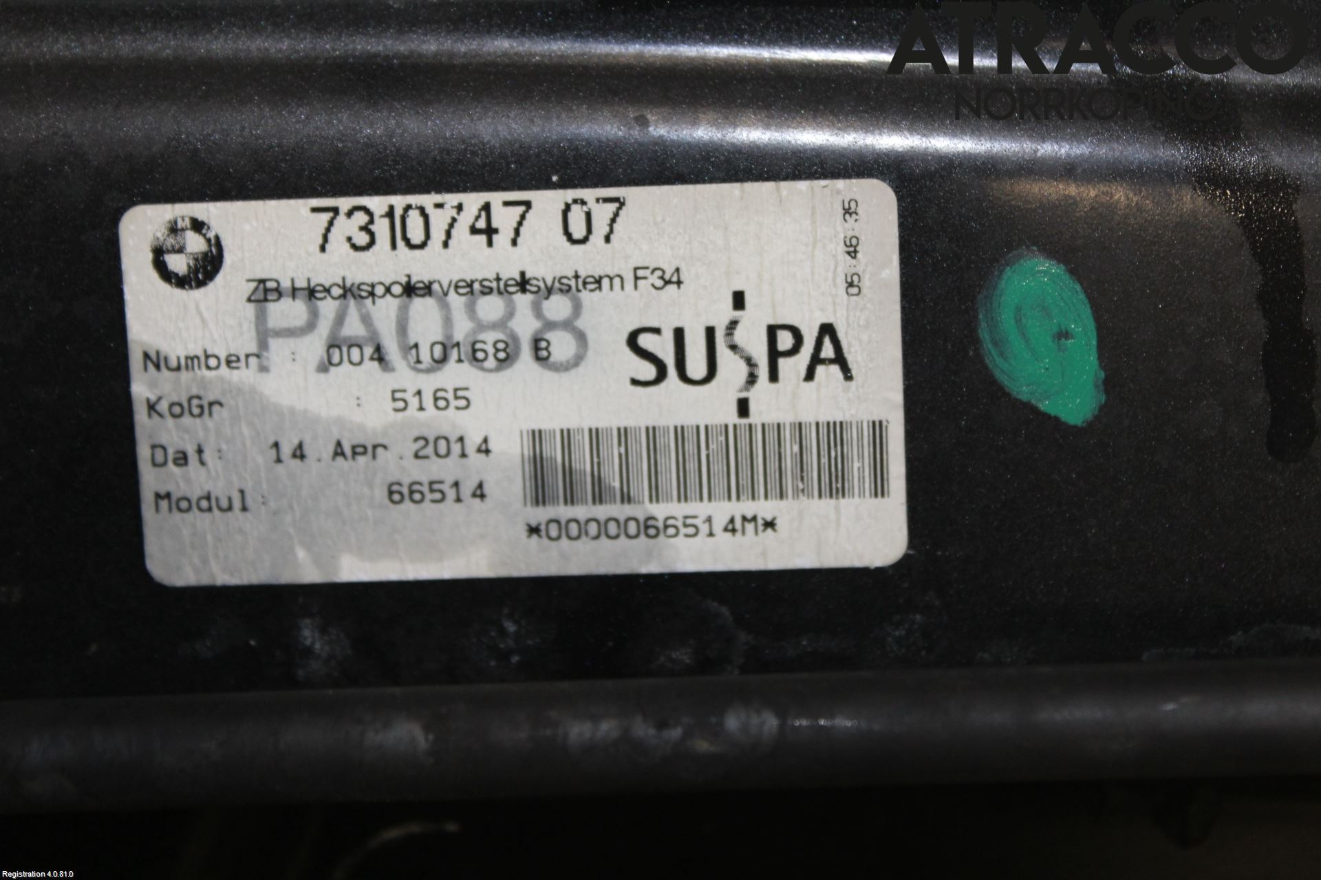 BMW 3 GT F34 13-19 Spoiler Baklucka