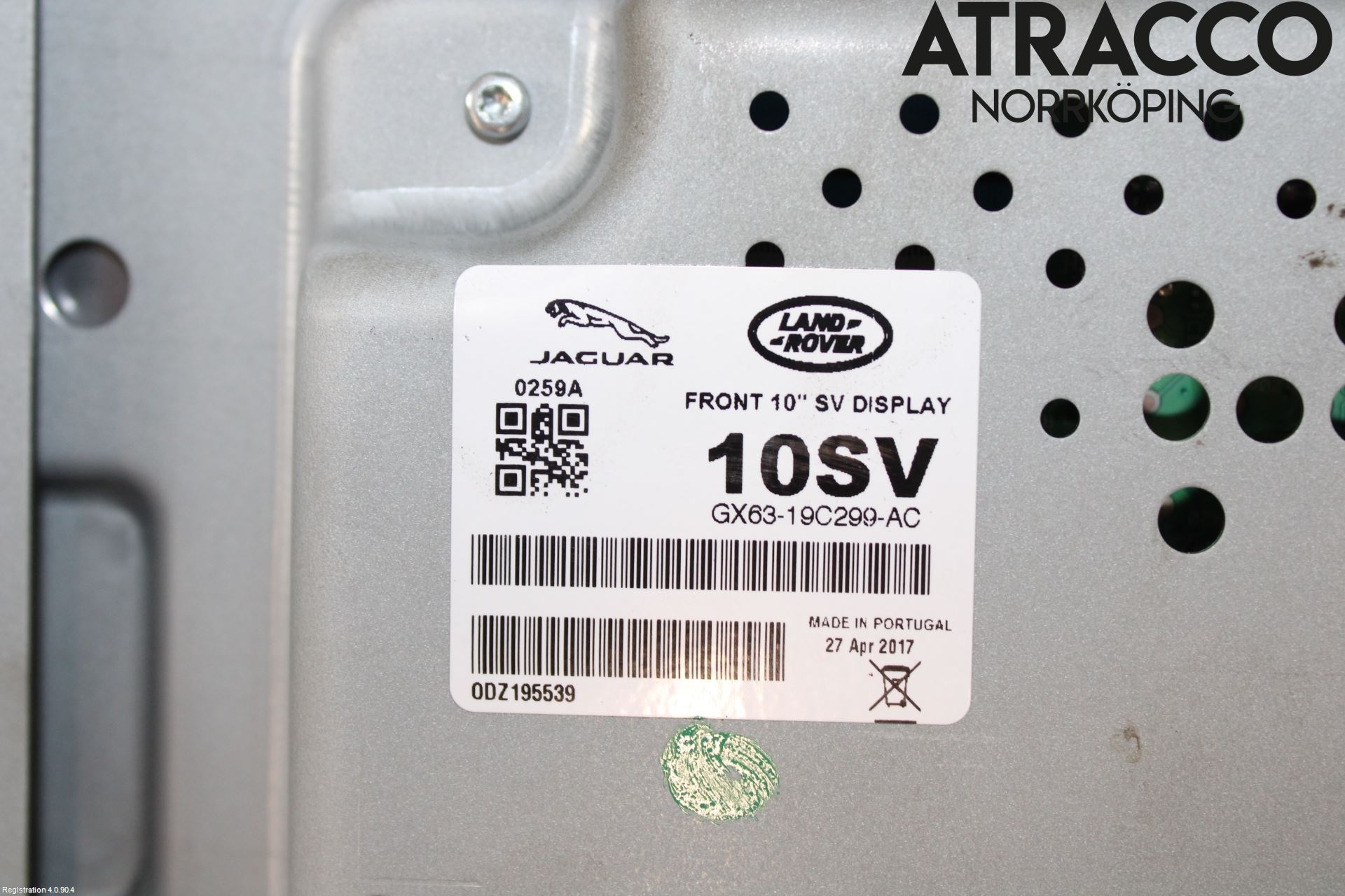 Jaguar F-PACE Bildskärm