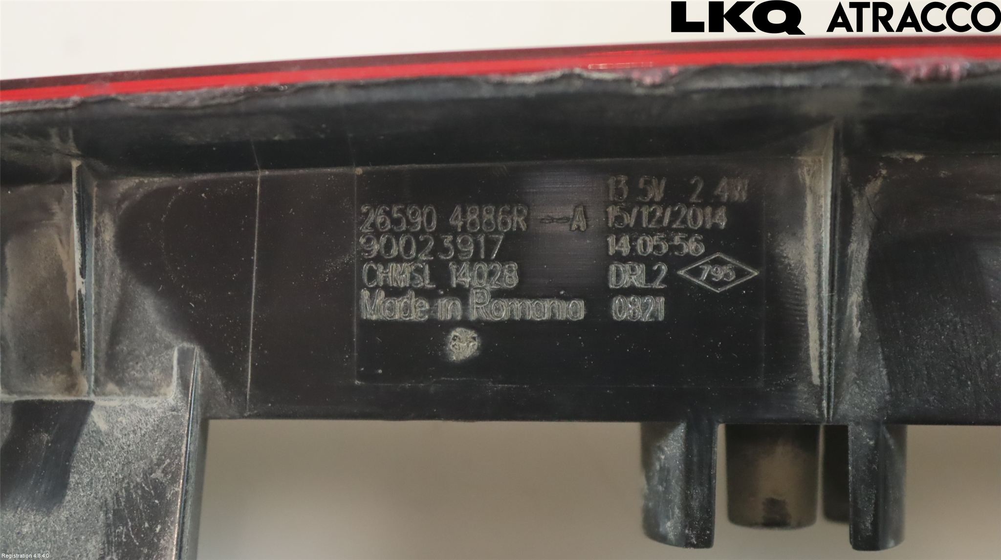Renault CLIO IV 12-16 Bromsljus Bakruta