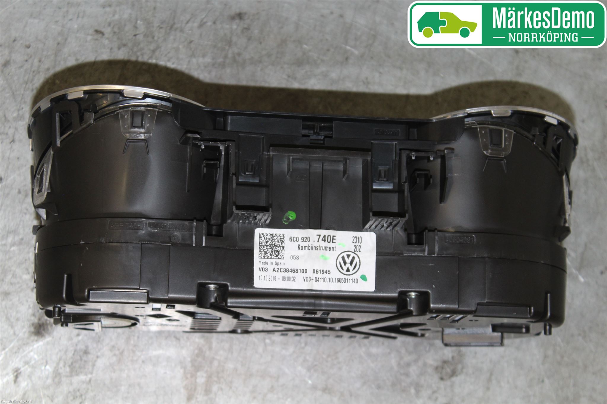 Volkswagen VW POLO 10-17 Instrument Komb