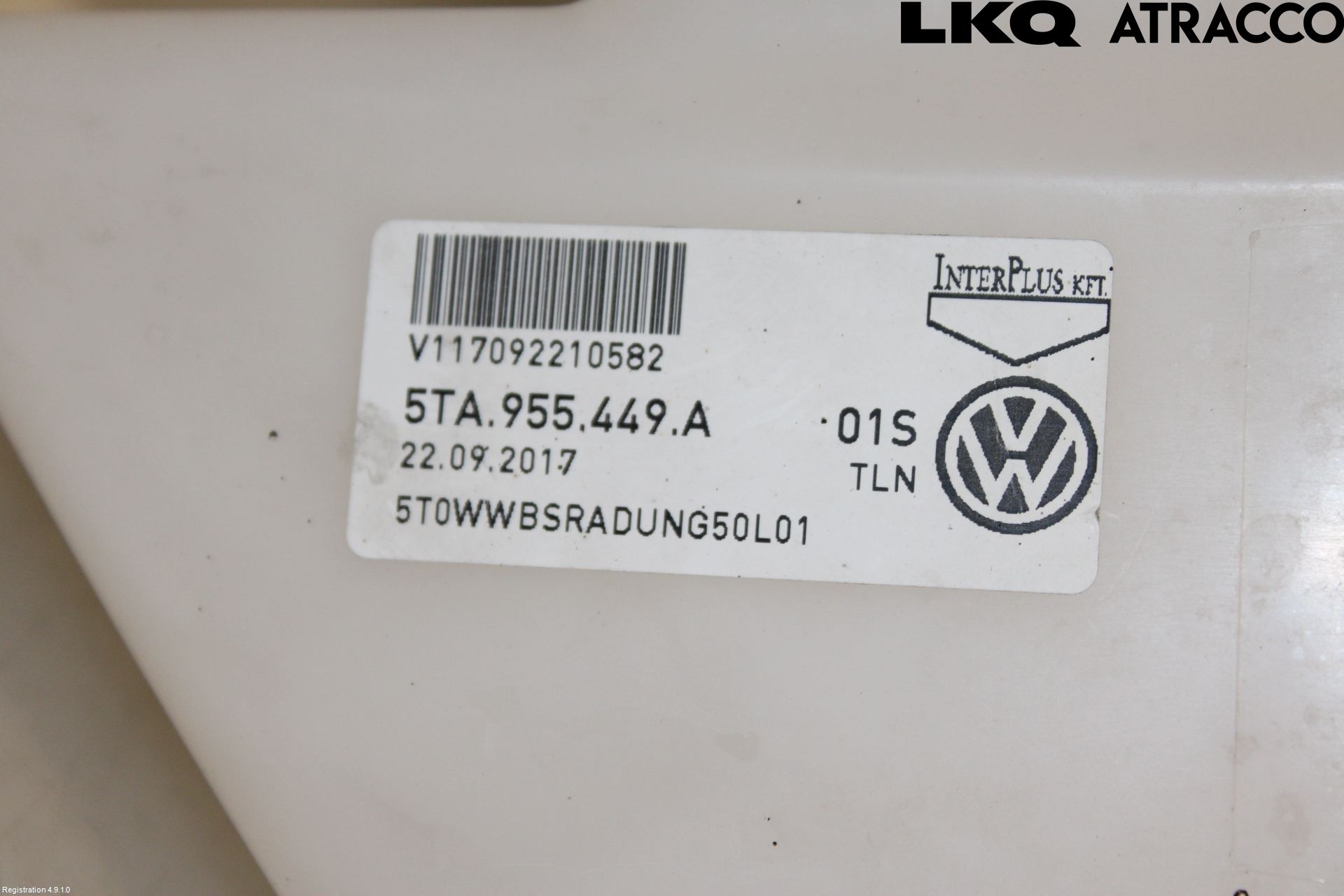 Volkswagen VW TOURAN 16- Spolartank Vindruta-Strål
