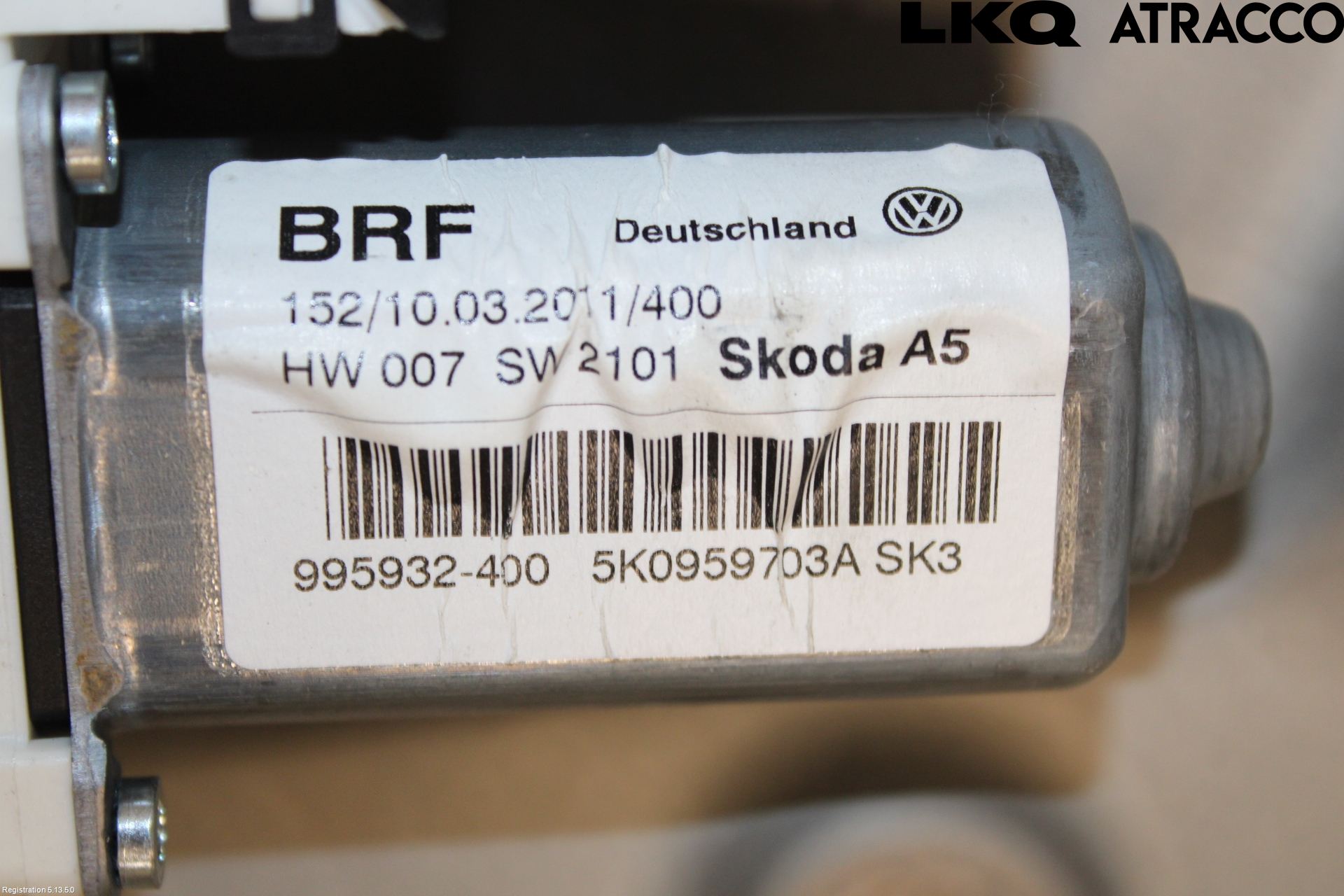 Skoda OCTAVIA (1Z) 05-13 Fönsterhiss El Kompl