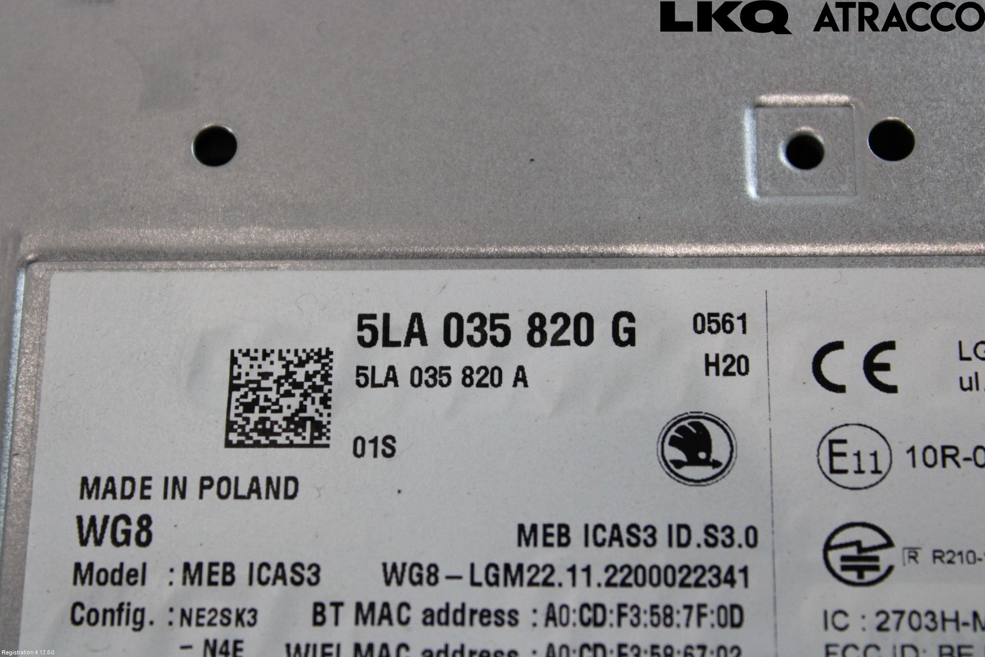 Skoda ENYAQ iV 21- Cd Radio - Multimediapanel