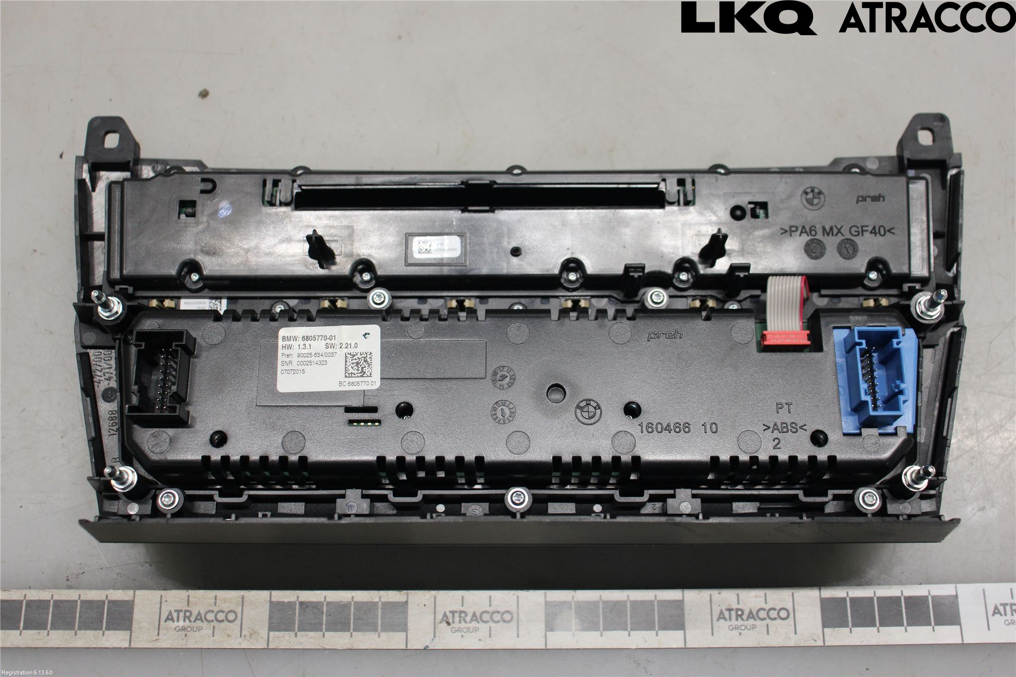 BMW 5 F10/F11/F18 09-17 Ac Styrenhet Ac Manöveren