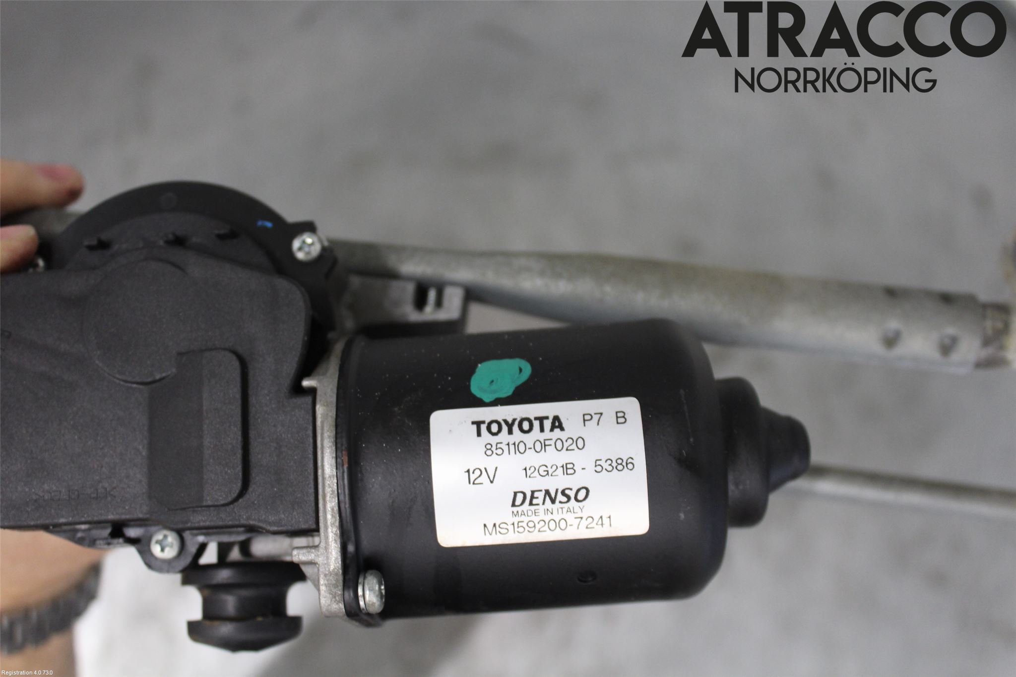 Toyota COROLLA VERSO 04-07 Torkarmekanism Vindruta