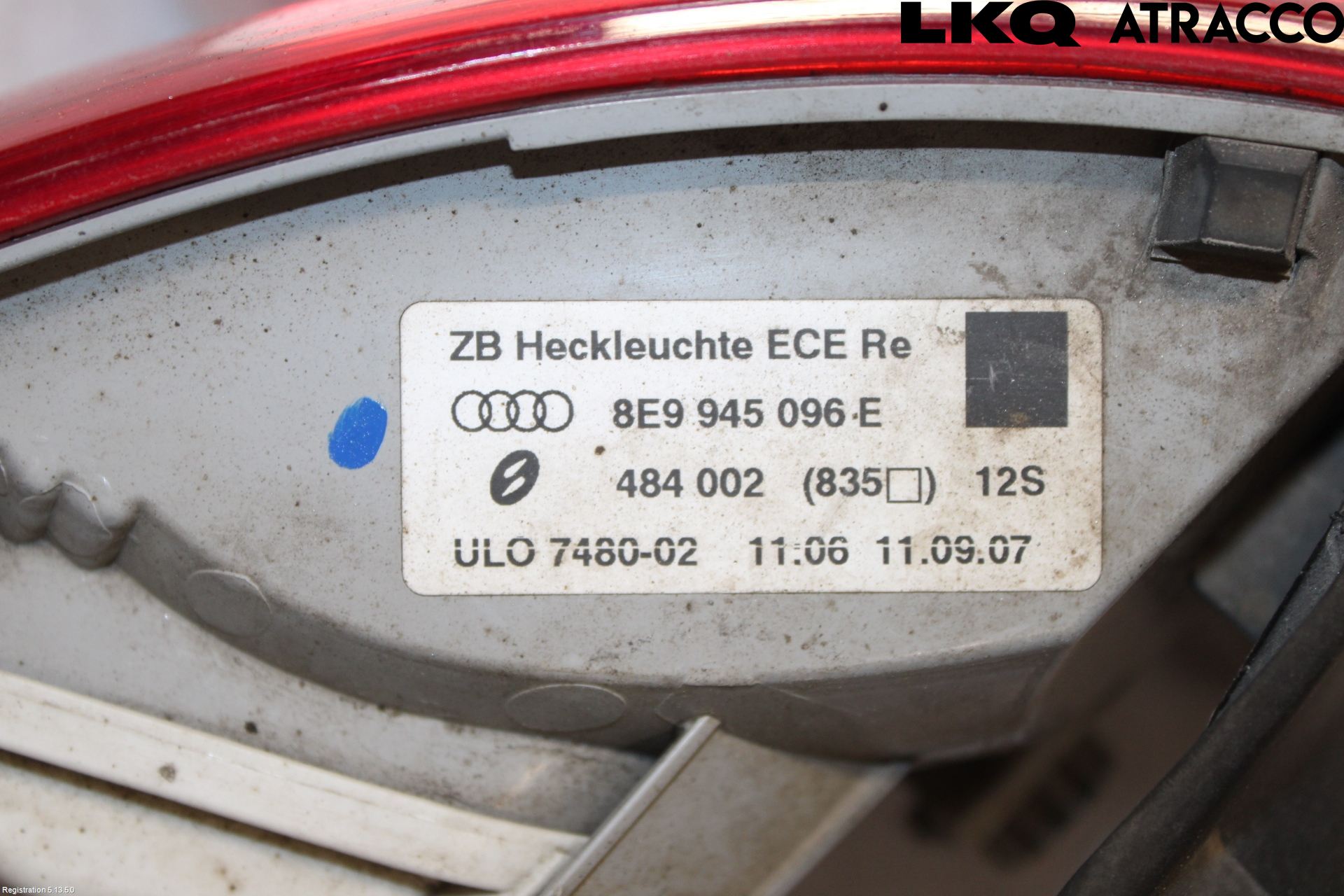Audi A4/S4 05-07 Bakljus Höger
