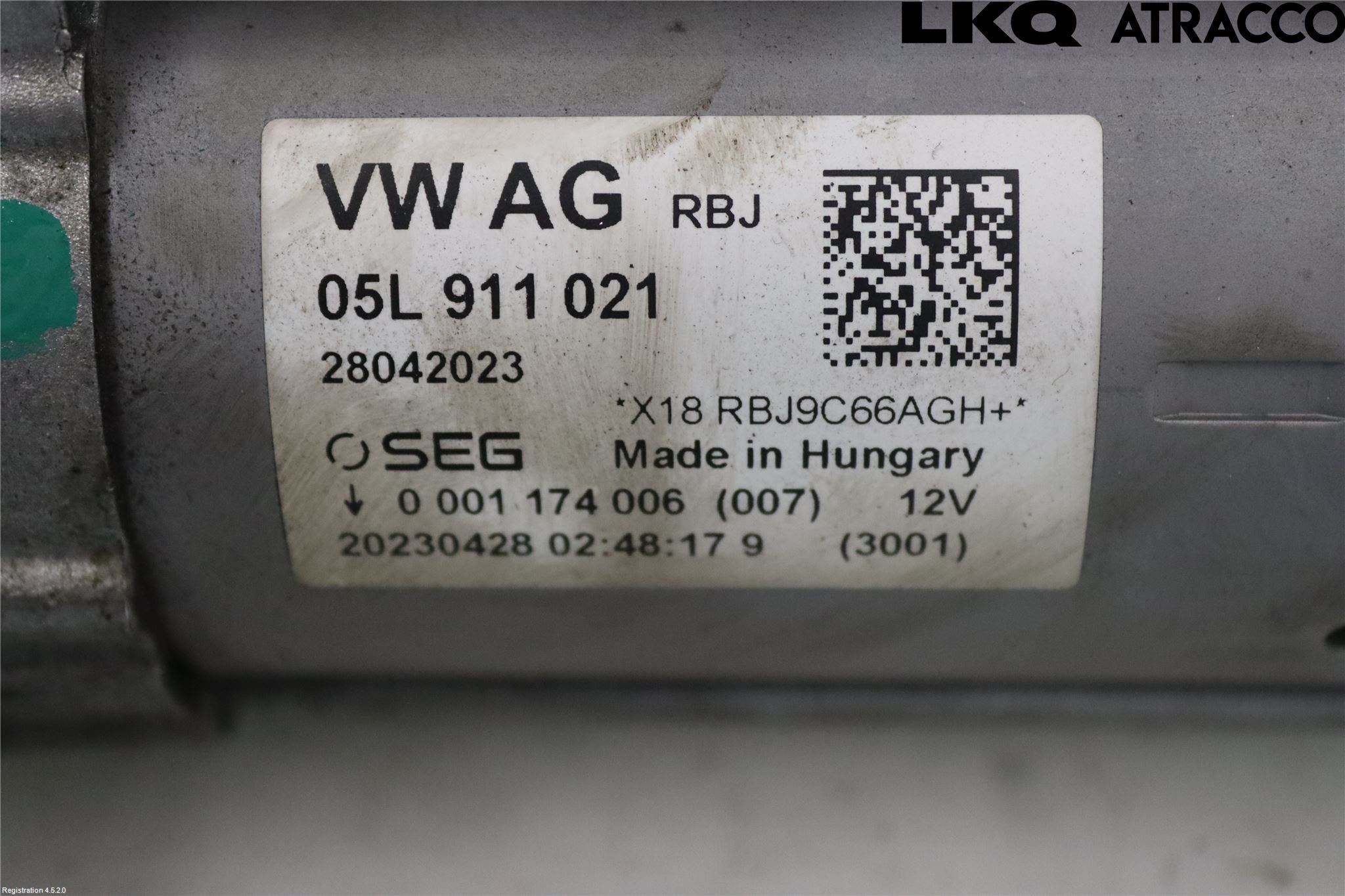 Audi A6 F2/C8 19- Startmotor Diesel