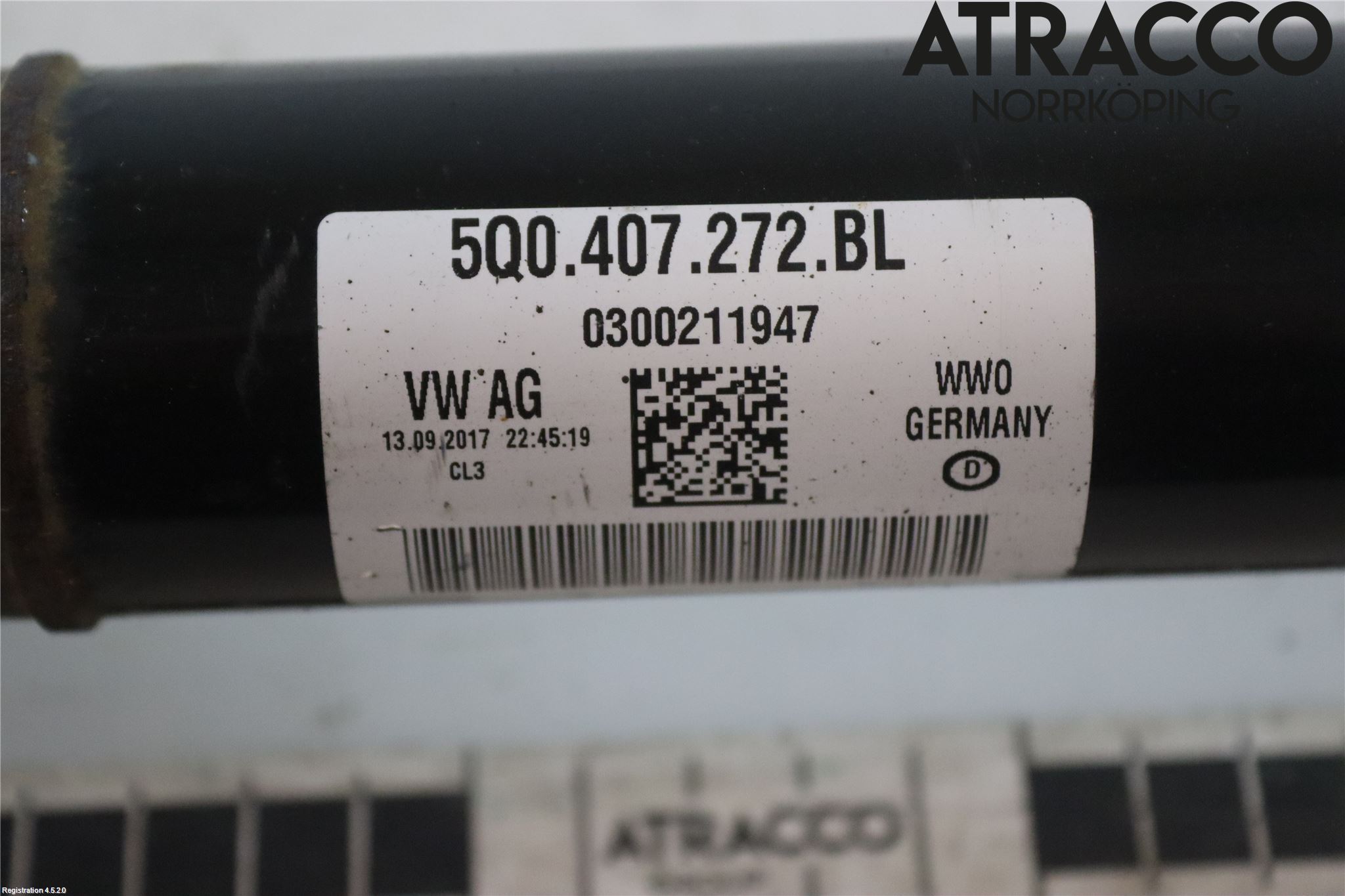 Audi A3/S3 8V 13-20 Drivaxel Fram Höger