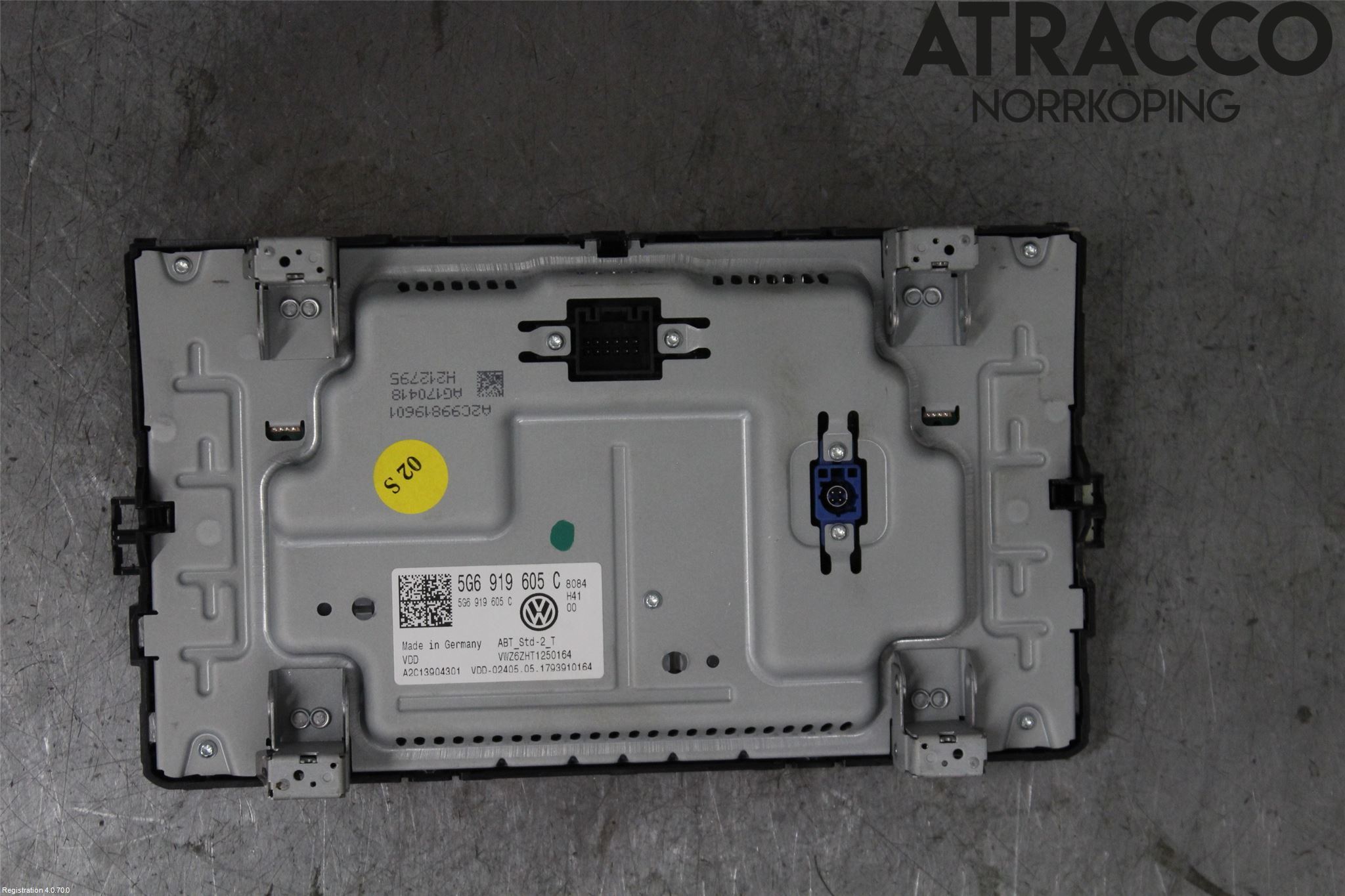 Volkswagen VW GOLF / E-GOLF VII 13-20 Multifunktionsdisplay