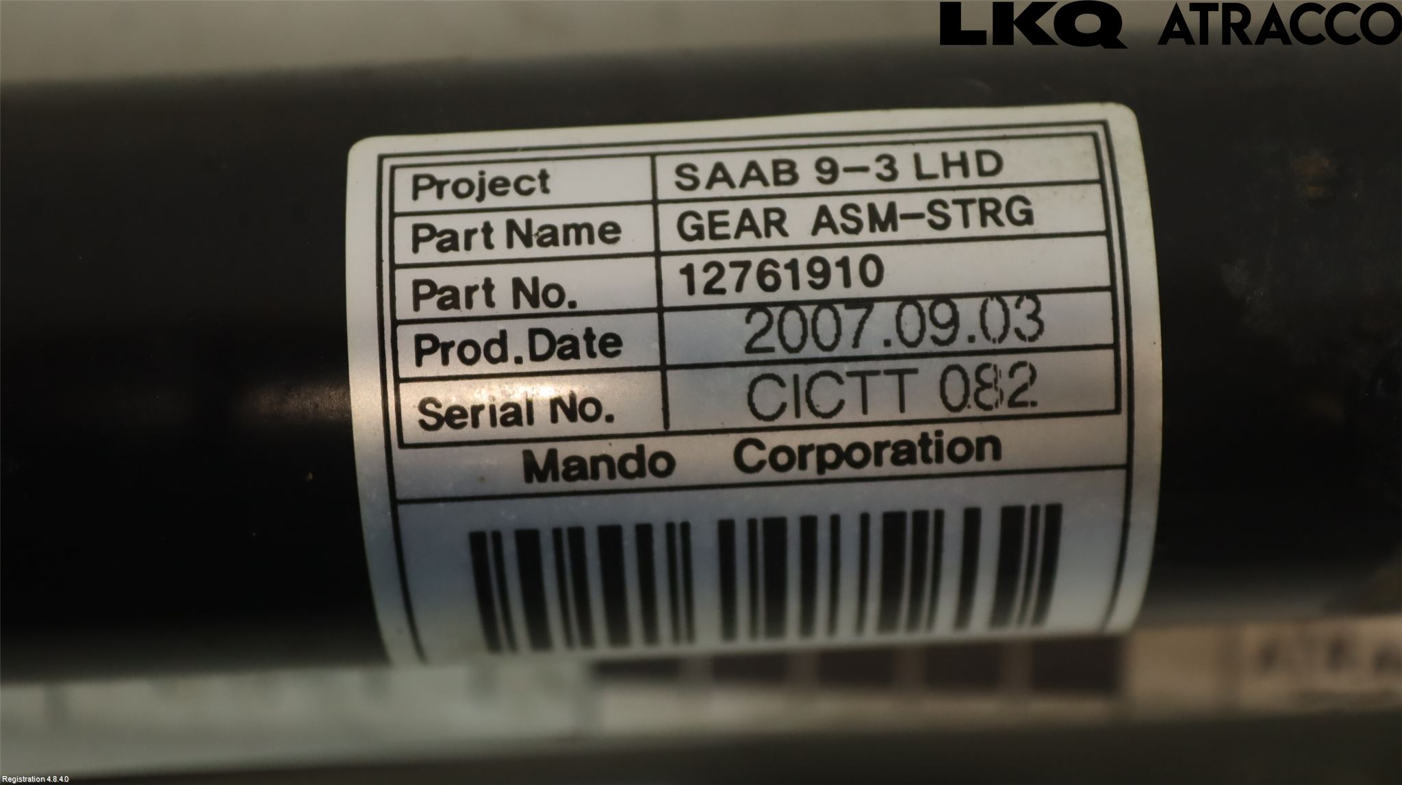 Saab 9-3 VER2/VER3 08-15 Styrväxel Servo -Snäcka