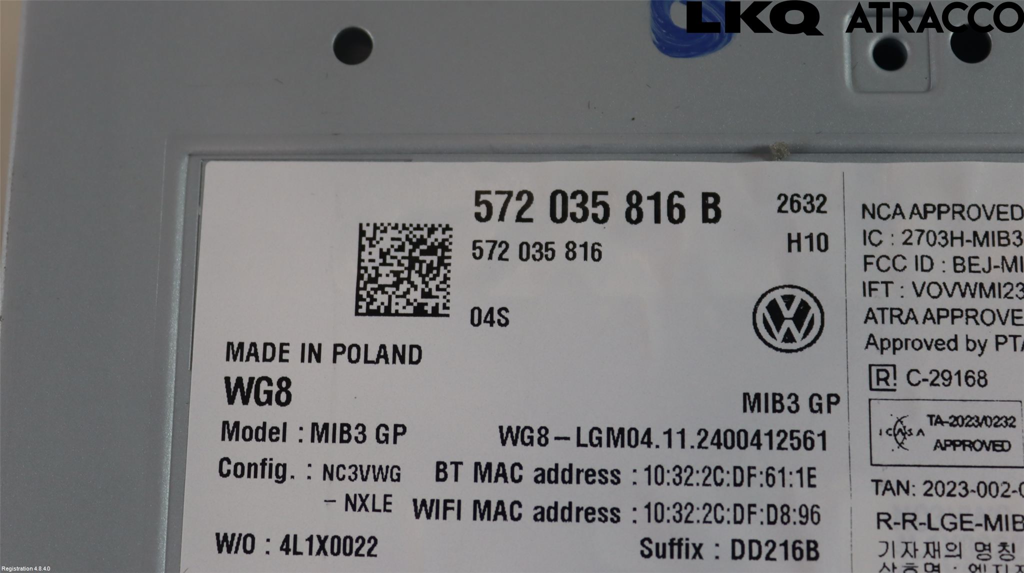 Volkswagen VW PASSAT 24- Styrenhet Multimedia