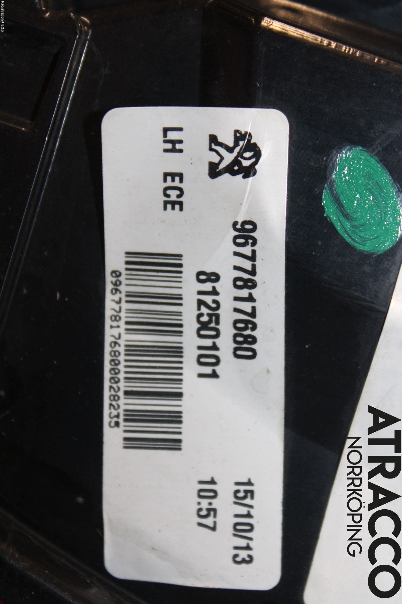 Peugeot 308 14-21 Bakljus Vänster