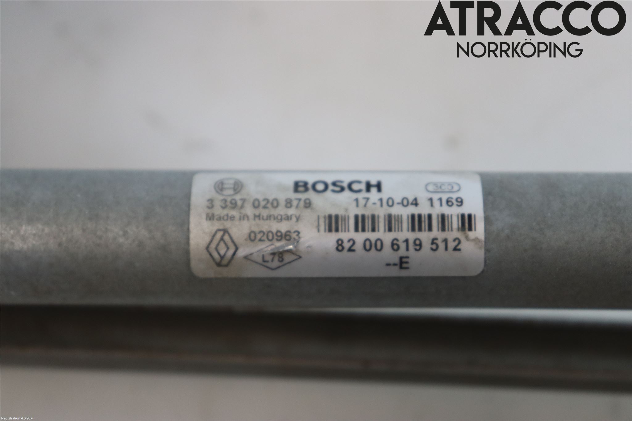 Dacia DUSTER 18-24 Torkarmekanism Vindruta