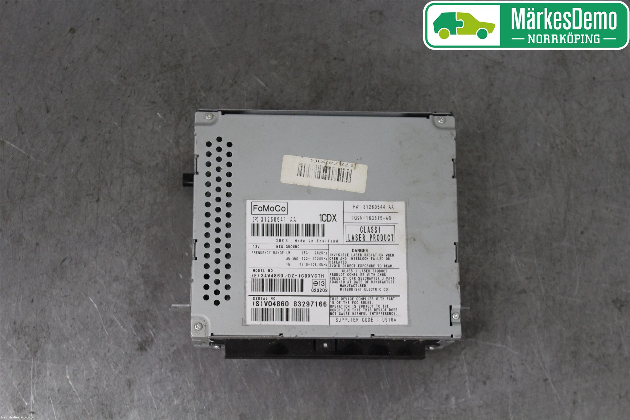 Volvo V70 08-13 Cd Radio - Multimediapanel
