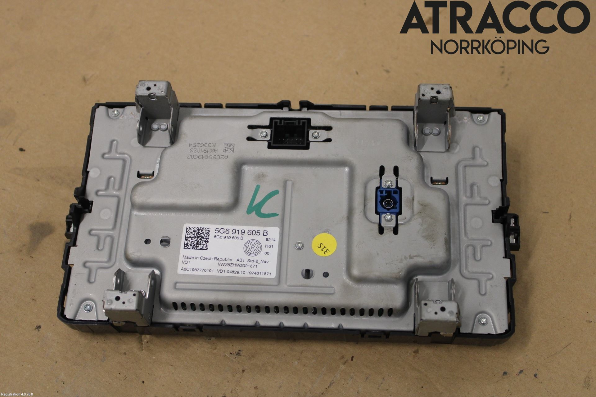 Volkswagen VW PASSAT 15-19 Multifunktionsdisplay