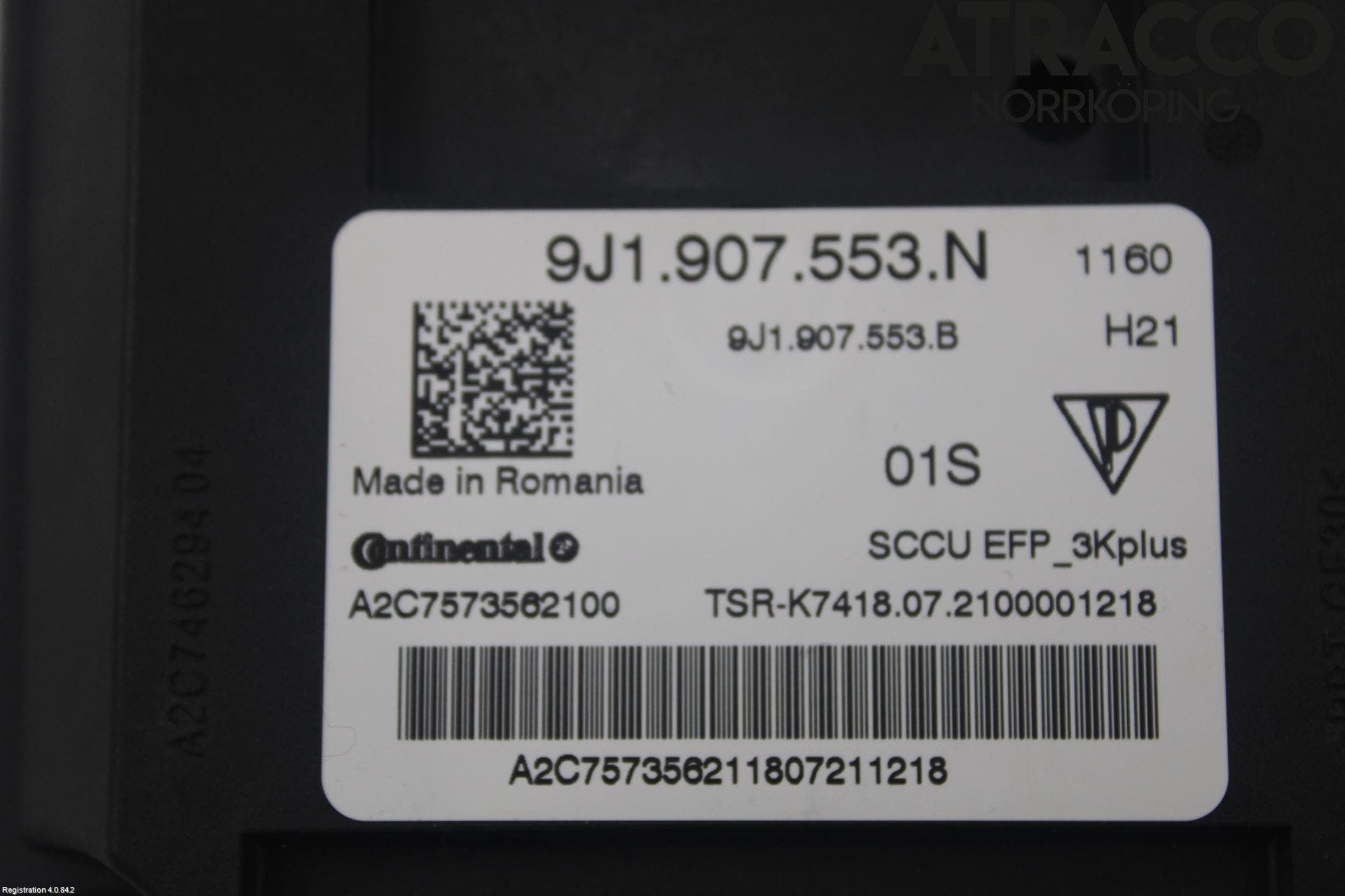 Audi E-TRON GT FW 21- Strömställare Nivåreglering