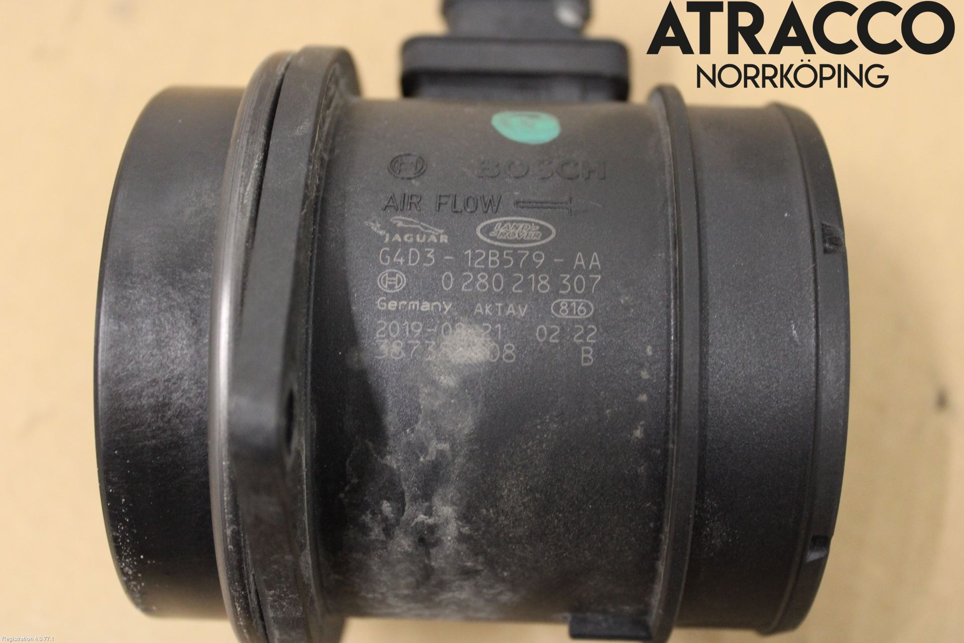 Jaguar F-PACE Injluftmassamätare